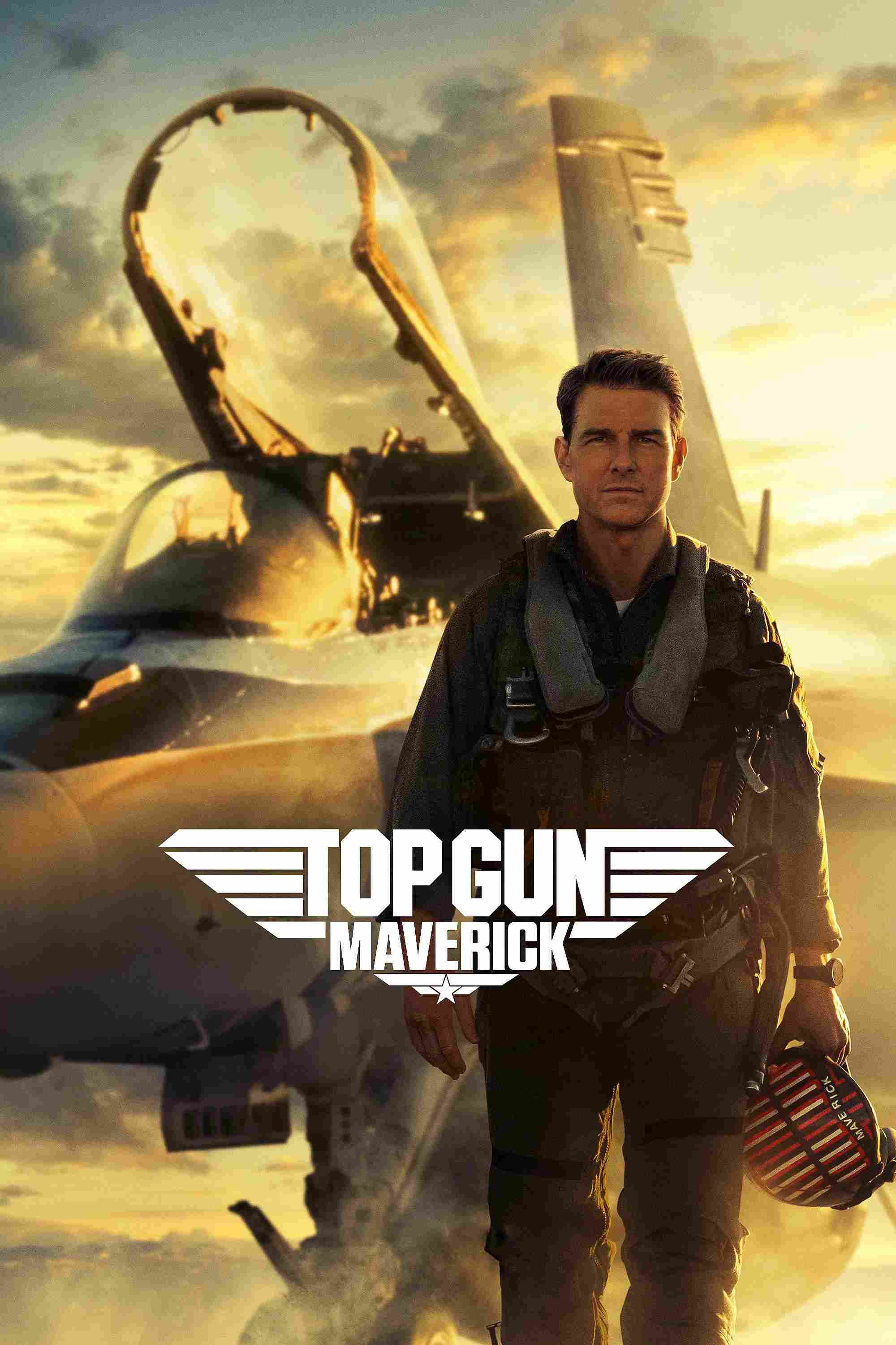 Poster chính thức của phim Phim Hành Động, Phim Tâm Lý "Phi Công Siêu Đẳng: Maverick" (Top Gun: Maverick - 2022), với sự tham gia của diễn viên Tom Cruise và Val Kilmer.