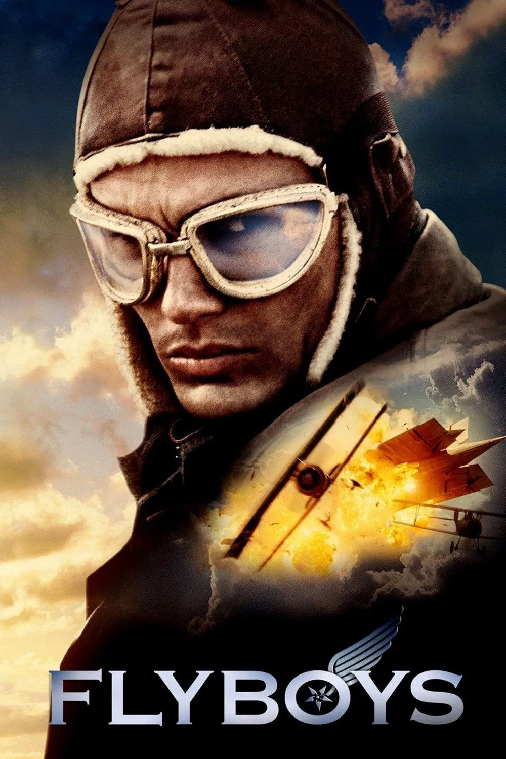 Poster chính thức của phim Phim Hành Động, Phim Phiêu Lưu "Phi Đội Cảm Tử" (Flyboys - 2006), với sự tham gia của diễn viên James Franco và David Ellison.