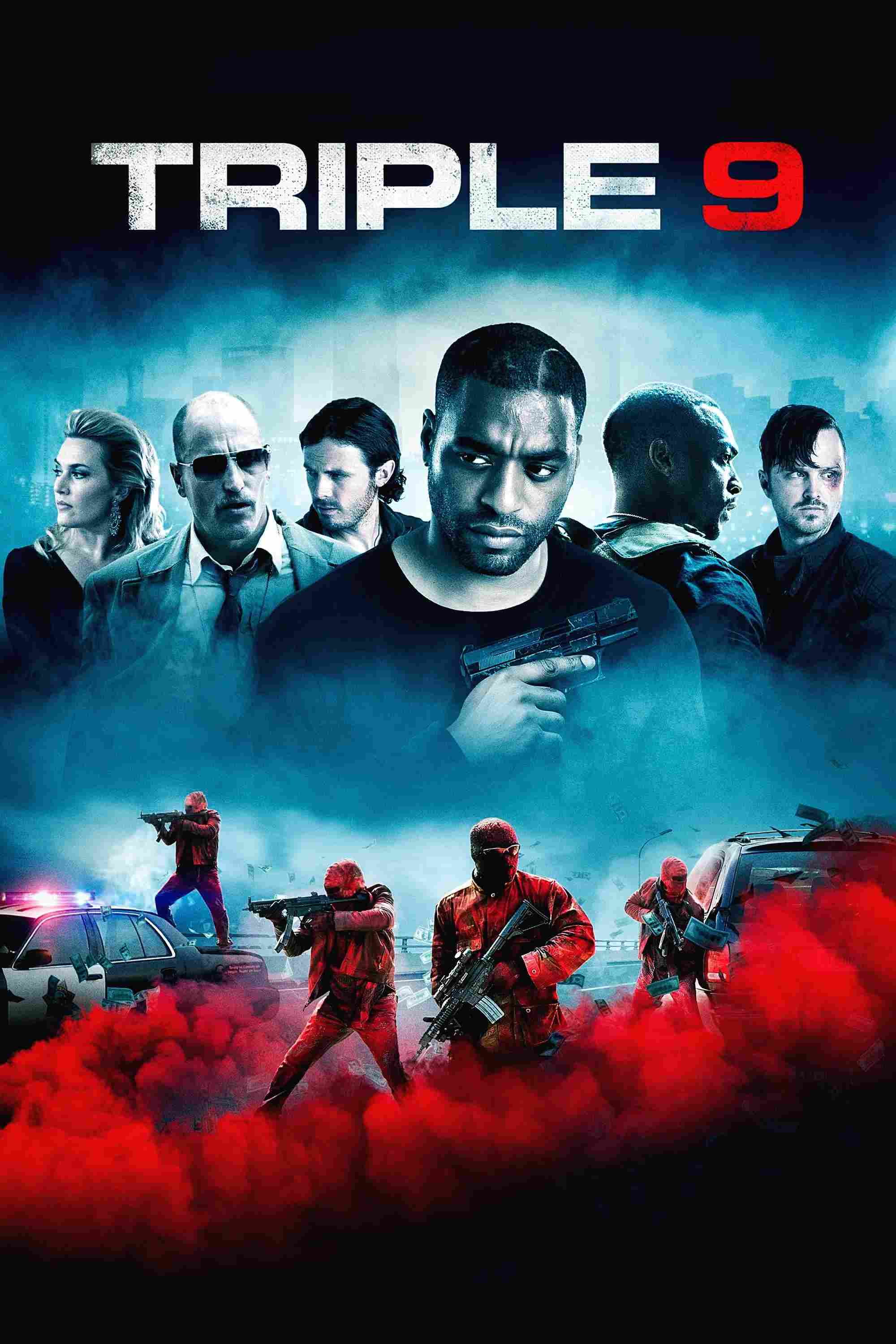 Poster chính thức của phim Phim Hành Động, Phim Hình Sự "Phi Vụ 999" (Triple 9 - 2016), với sự tham gia của diễn viên Casey Affleck và Chiwetel Ejiofor.