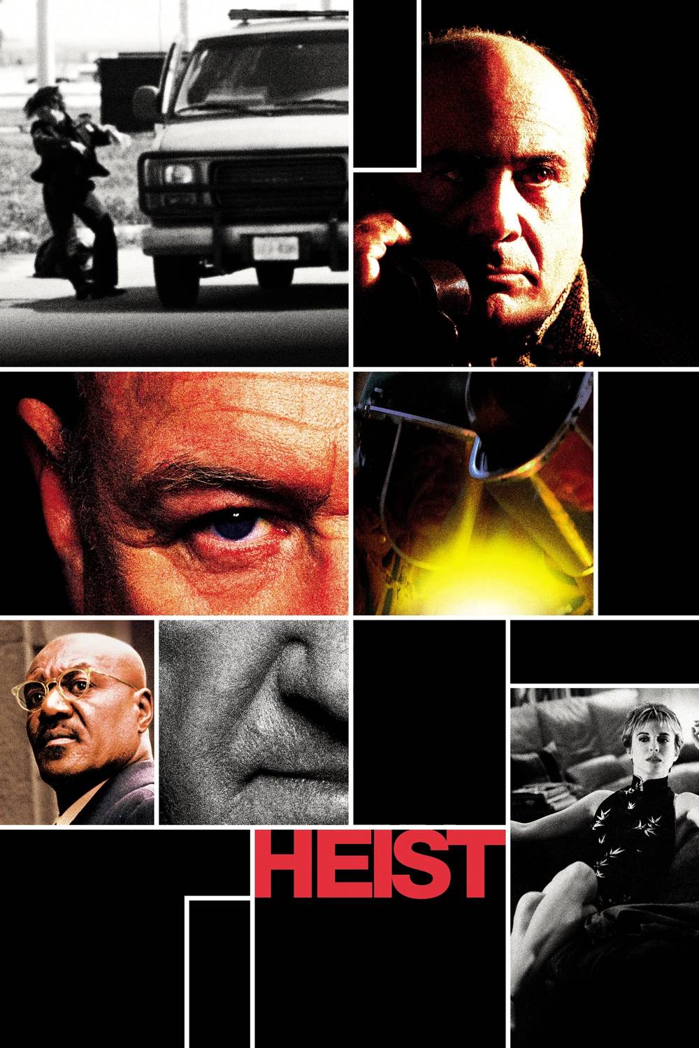 Poster chính thức của phim Phim Hành Động, Phim Hình Sự "Phi Vụ Cuối Cùng" (Heist - 2001), với sự tham gia của diễn viên Gene Hackman và Danny DeVito.
