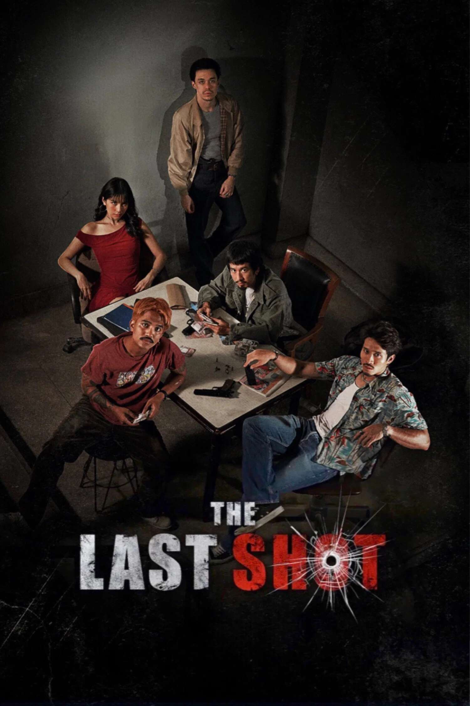 Poster chính thức của phim Phim Hình Sự, Phim Tâm Lý "Phi Vụ Cuối Cùng" (The Last Shot - 2025), với sự tham gia của diễn viên Somphol Rungphanit và Sarika Sathsilpsupa.