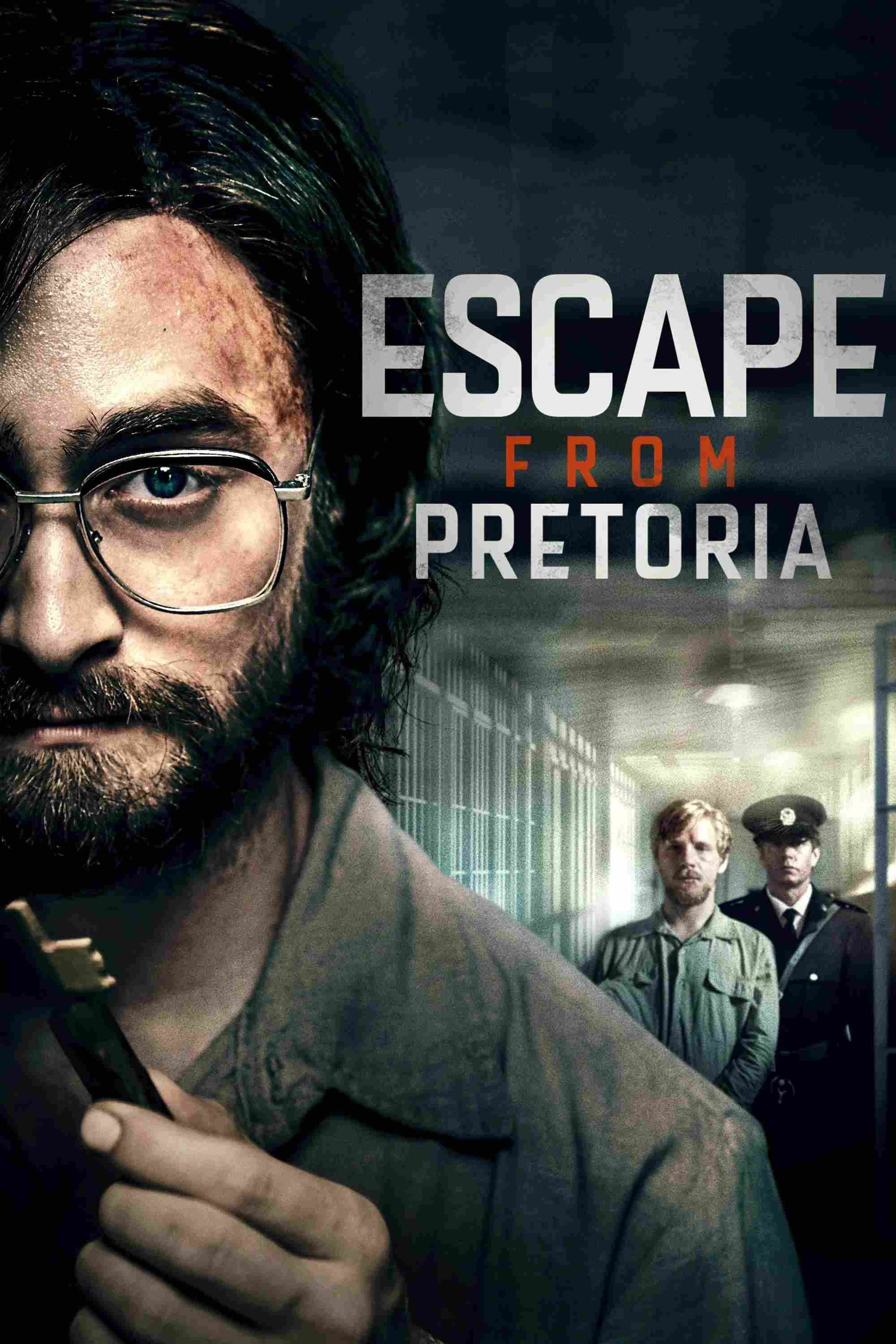 Poster chính thức của phim Phim Tâm Lý, Phim Lịch Sử "Phi Vụ Đào Tẩu" (Escape from Pretoria - 2020), với sự tham gia của diễn viên Daniel Radcliffe và Daniel Webber.