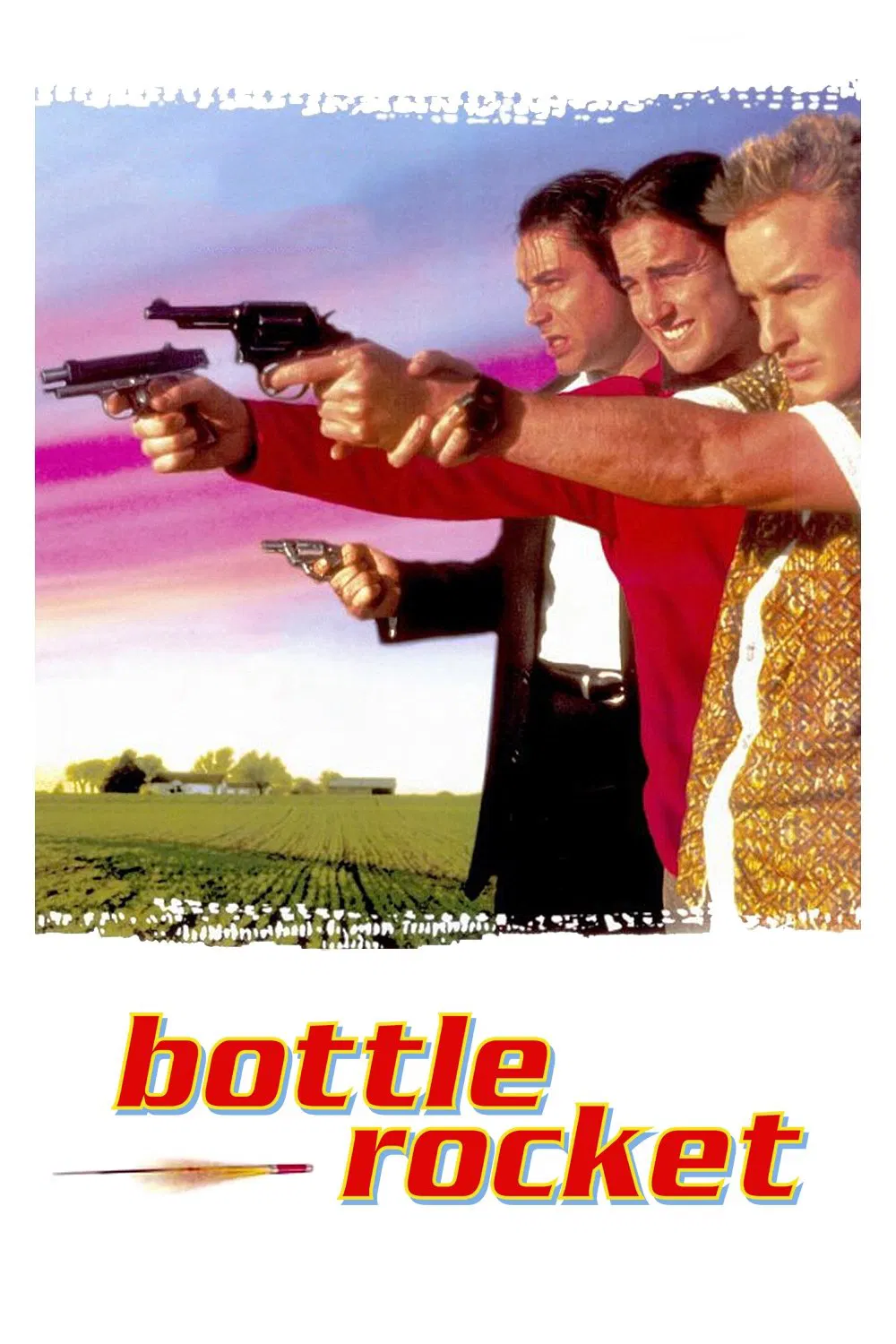Poster chính thức của phim Phim Hài, Phim Hình Sự "Phi Vụ Để Đời" (Bottle Rocket - 1996), với sự tham gia của diễn viên Luke Wilson và Owen Wilson.