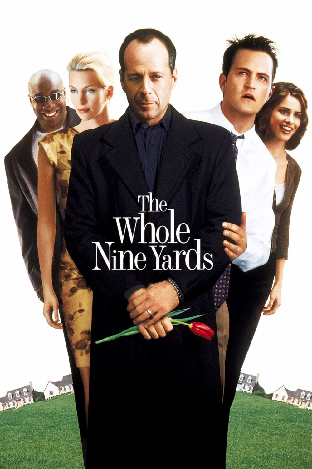 Poster chính thức của phim Phim Hài, Phim Hình Sự "Phi Vụ Đô La" (The Whole Nine Yards - 2000), với sự tham gia của diễn viên Matthew Perry và Bruce Willis.