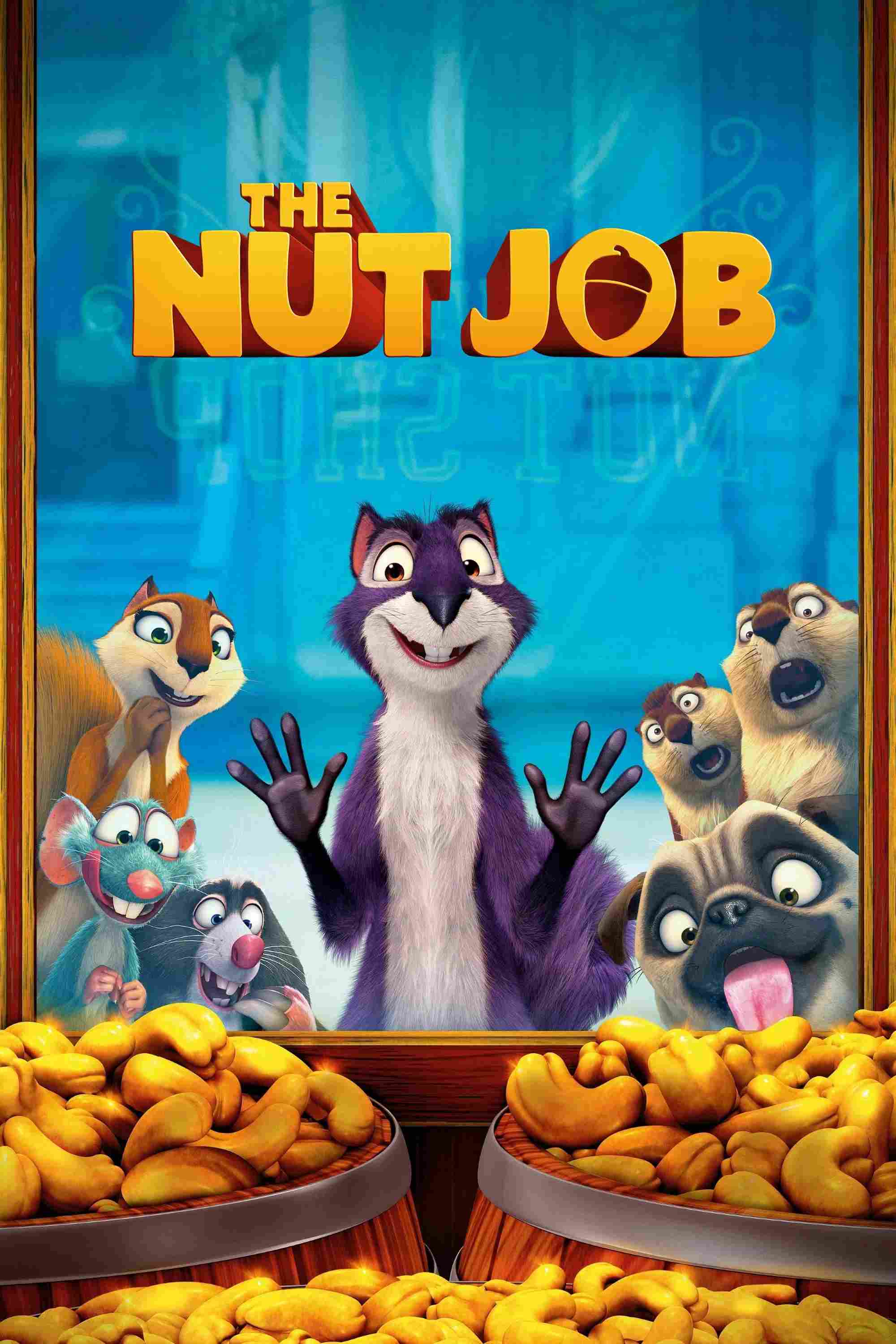 Poster chính thức của phim Phim Hoạt Hình, Phim Hài "Phi Vụ Hạt Dẻ" (The Nut Job - 2014), với sự tham gia của diễn viên Will Arnett và Brendan Fraser.