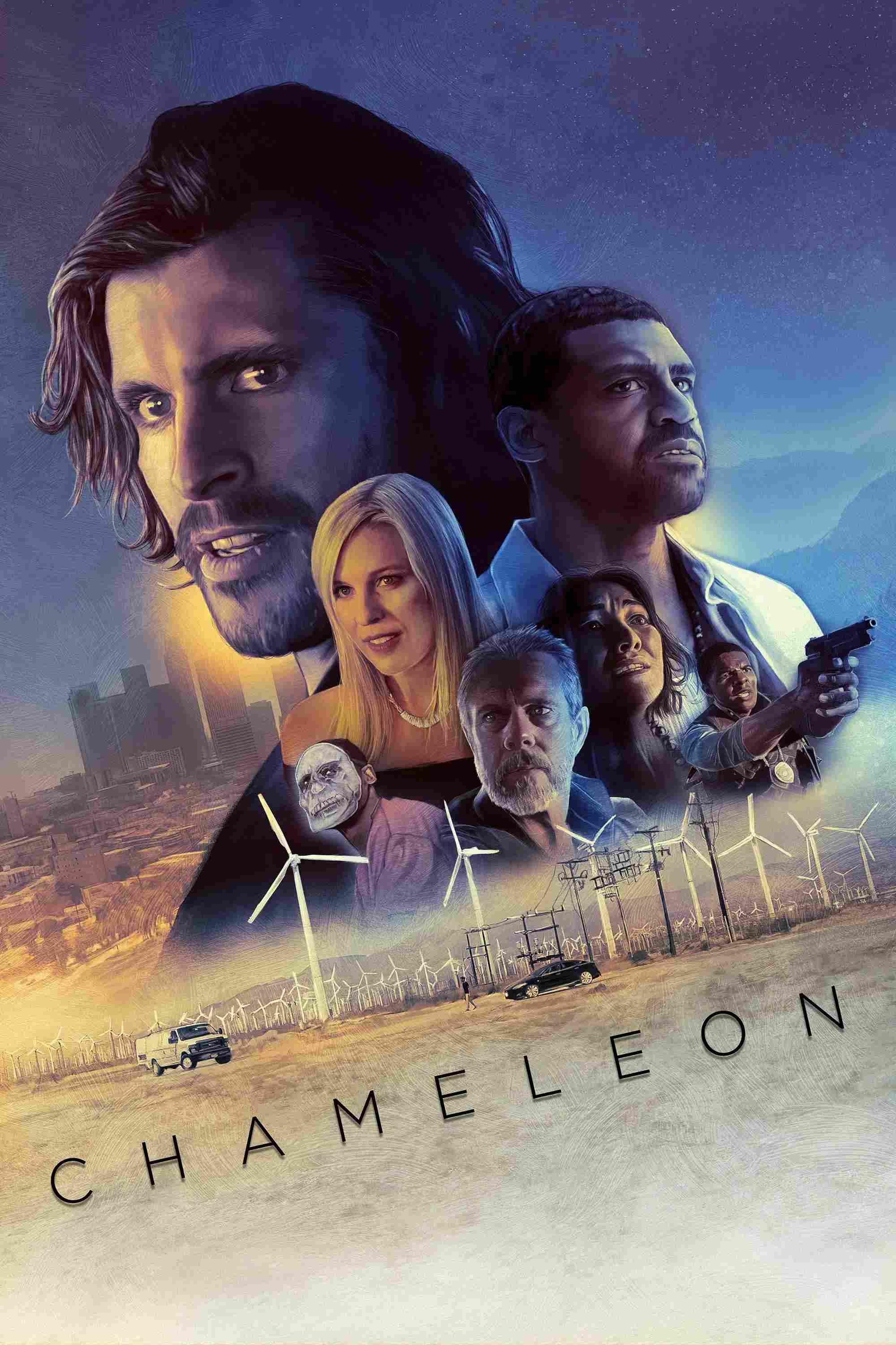 Poster chính thức của phim Phim Hình Sự, Phim Giật Gân "Phi Vụ Tắc Kè Hoa" (Chameleon - 2019), với sự tham gia của diễn viên Joel Hogan và Donald Prabatah.