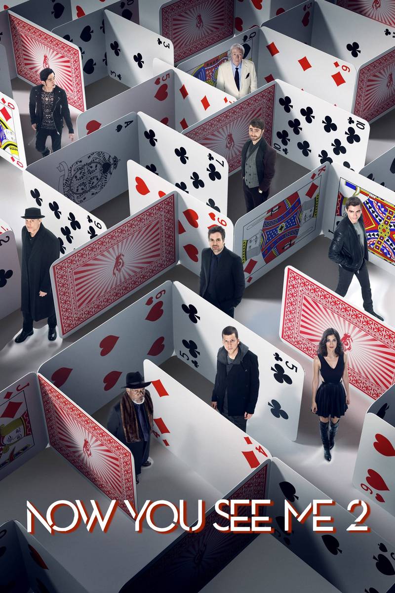 Poster chính thức của phim Phim Giật Gân, Phim Hình Sự "Phi Vụ Thế Kỷ 2" (Now You See Me 2 - 2016), với sự tham gia của diễn viên Jesse Eisenberg và Mark Ruffalo.