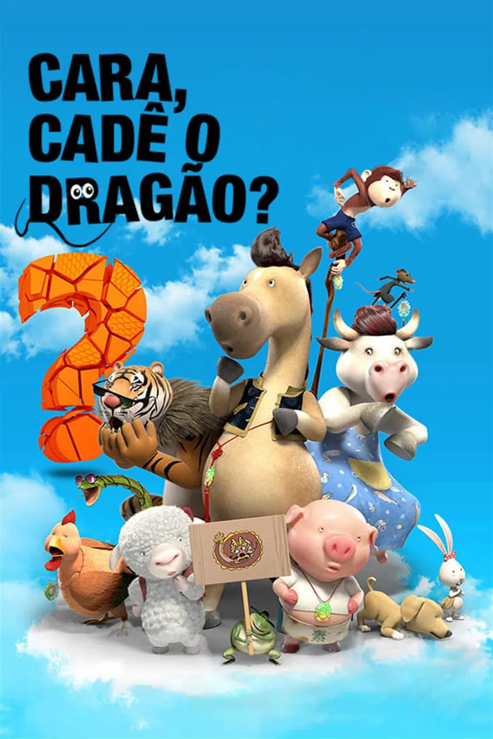 Poster chính thức của phim Phim Hoạt Hình, Phim Gia Đình "Phi Vụ Tìm Rồng" (Where's the Dragon? - 2015), với sự tham gia của diễn viên Vương Lực Hoành và Chương Tử Di.