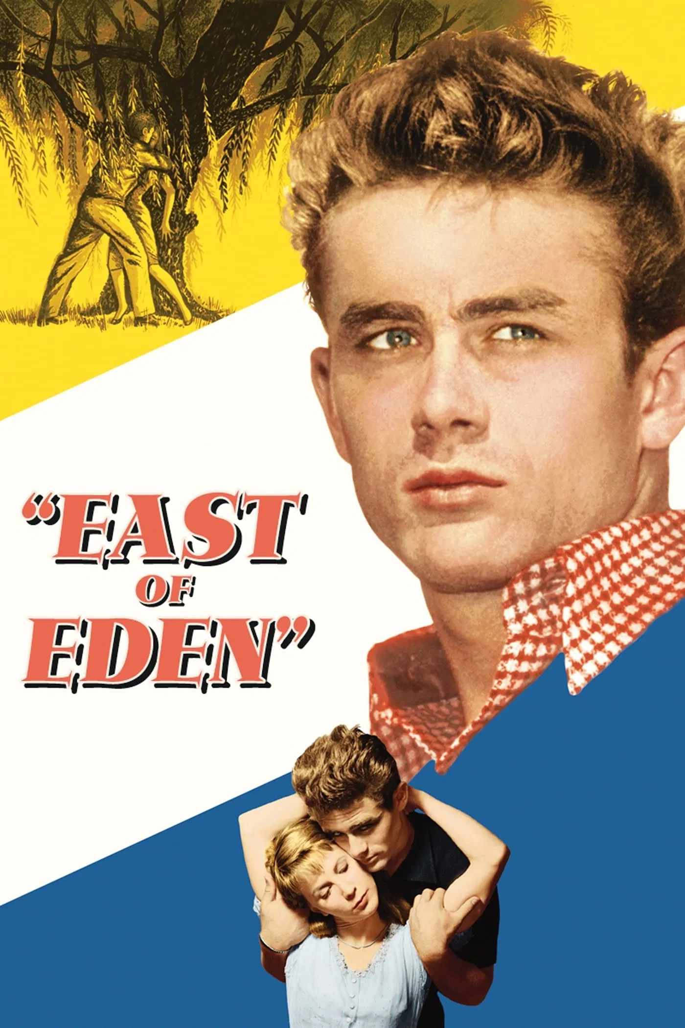 Poster chính thức của phim Phim Tâm Lý "Phía Đông Vườn Địa Đàng" (East of Eden - 1955), với sự tham gia của diễn viên James Dean và Julie Harris.