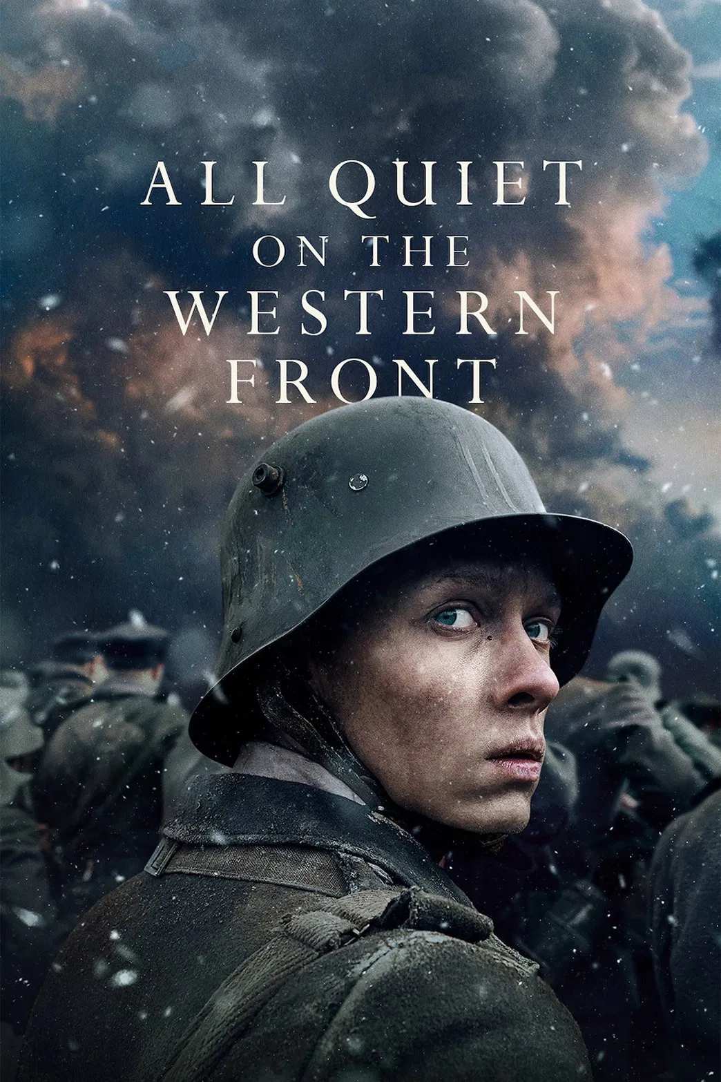 Poster chính thức của phim Phim Chiến Tranh, Phim Lịch Sử "Phía Tây Không Có Gì Lạ" (All Quiet on the Western Front - 2022), với sự tham gia của diễn viên Felix Kammerer và Albrecht Schuch.