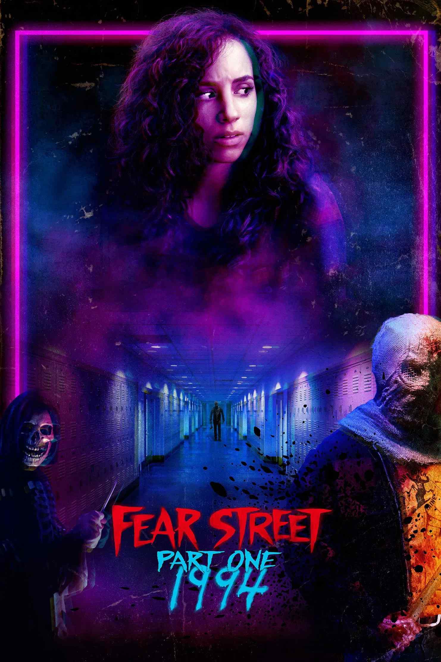 Poster chính thức của phim Phim Kinh Dị, Phim Bí Ẩn "Phố Fear Phần 1: 1994" (Fear Street: 1994 - 2021), với sự tham gia của diễn viên Kiana Madeira và Olivia Scott Welch.