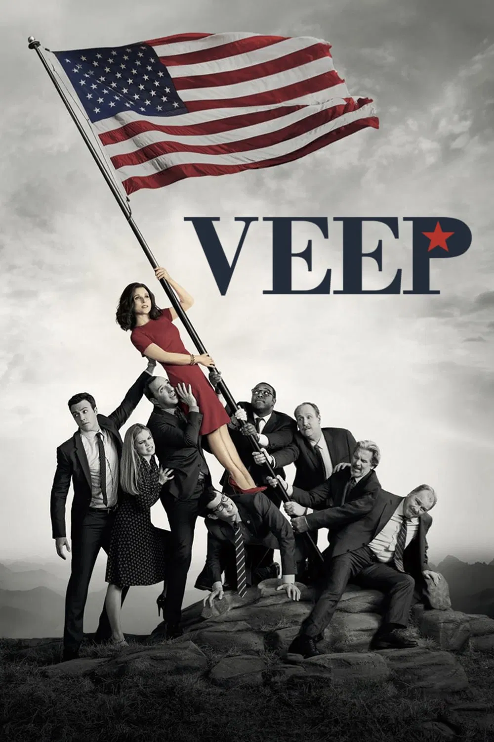 Poster chính thức của phim Phim Hài "Phó Tổng Thống (Phần 5)" (Veep - 2012), với sự tham gia của diễn viên Julia Louis-Dreyfus và Anna Chlumsky.