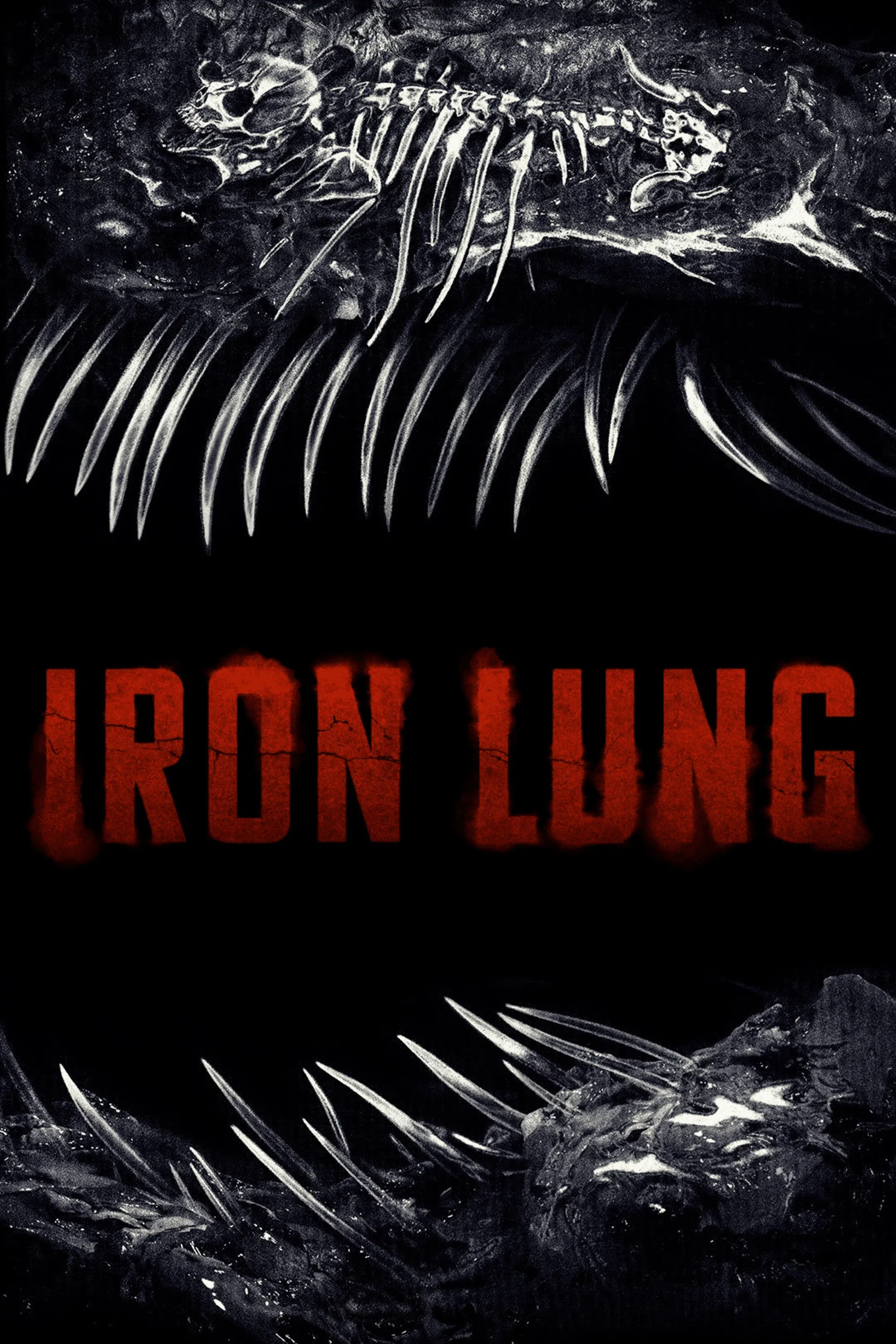 Poster chính thức của phim Phim Kinh Dị, Phim Bí Ẩn "Phổi Sắt" (Iron Lung - 2026), với sự tham gia của diễn viên Mark Fischbach và Caroline Kaplan.