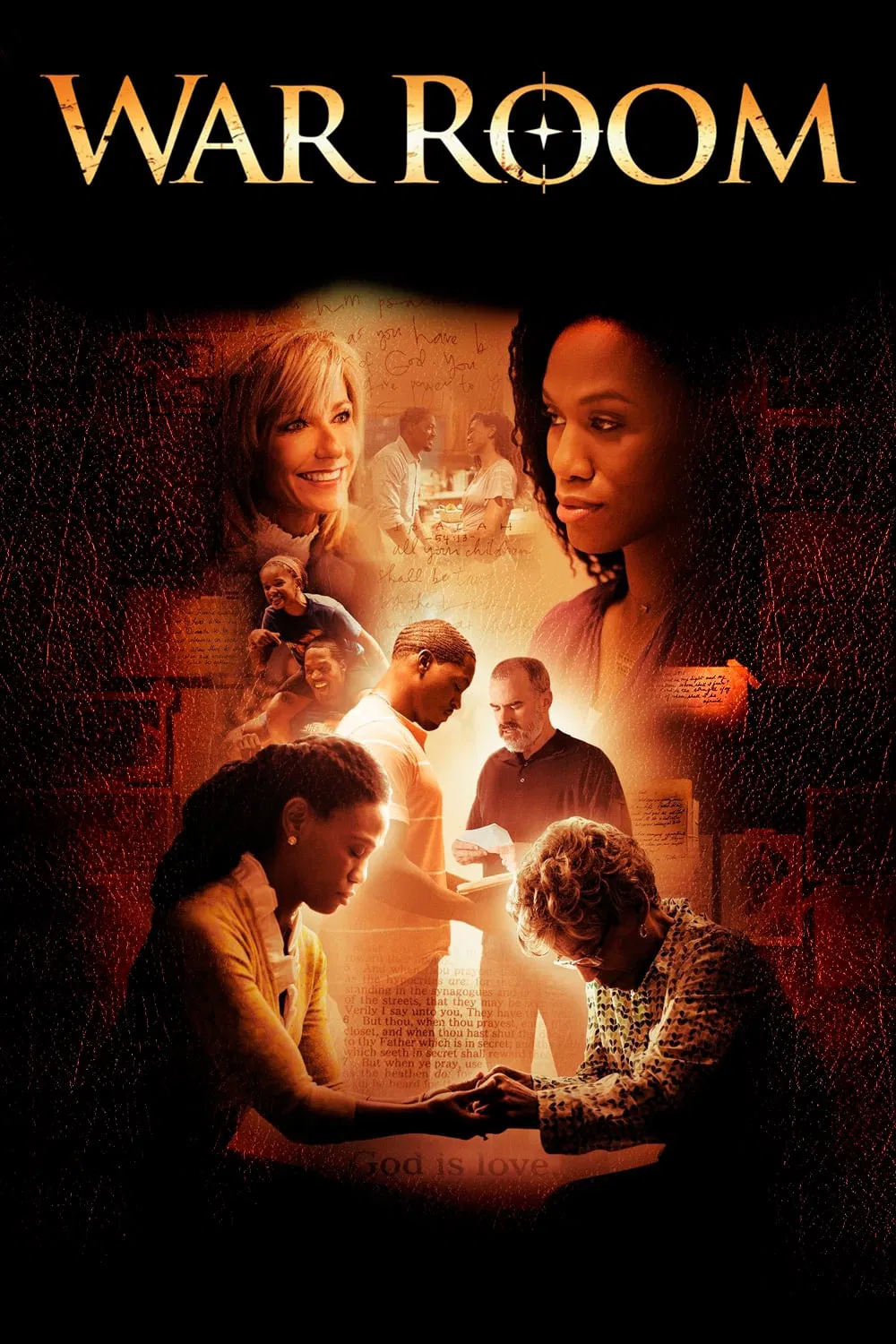 Poster chính thức của phim Phim Tâm Lý "Phòng Chiến" (War Room - 2015), với sự tham gia của diễn viên Karen Abercrombie và Priscilla C. Shirer.