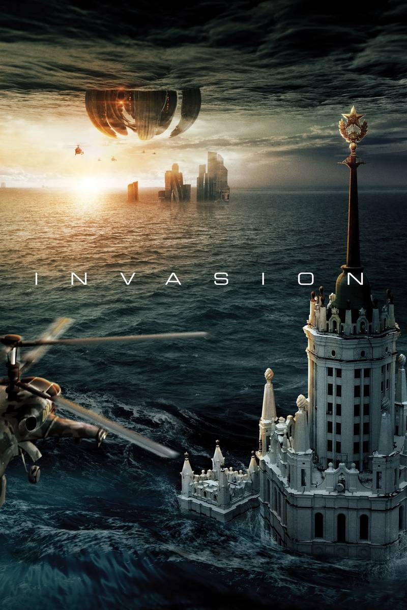 Poster chính thức của phim Phim Viễn Tưởng, Phim Tâm Lý "Phòng Thủ Địa Cầu" (Invasion - 2020), với sự tham gia của diễn viên Alexander Petrov và Irina Starshenbaum.