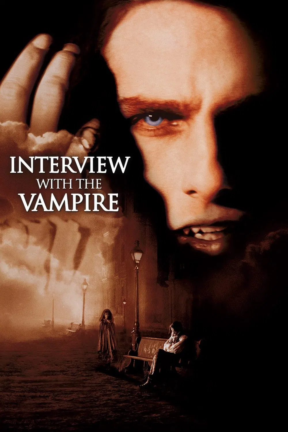 Poster chính thức của phim Phim Kinh Dị, Phim Tâm Lý "Phỏng Vấn Ma Cà Rồng" (Interview with the Vampire - 1994), với sự tham gia của diễn viên Tom Cruise và Brad Pitt.