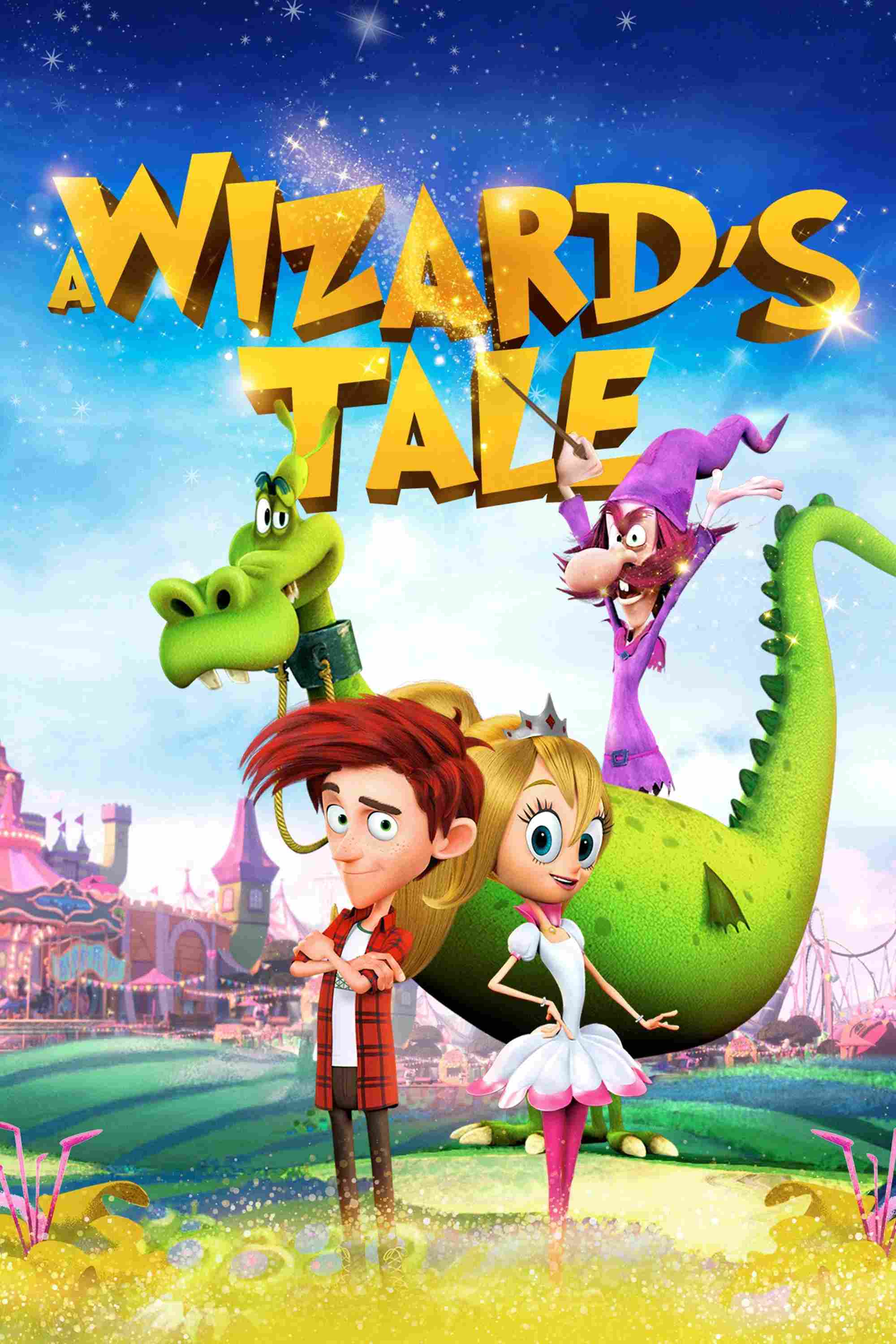Poster chính thức của phim Phim Hài, Phim Hoạt Hình "Phù Thủy Grump Và Vương Quốc Sắc Màu" (A Wizard's Tale - 2018), với sự tham gia của diễn viên Toby Kebbell và Lily Collins.