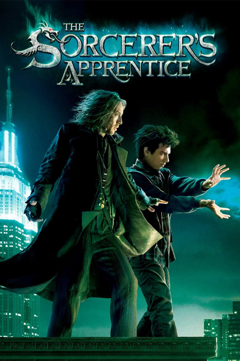 Poster chính thức của phim Phim Giả Tượng, Phim Phiêu Lưu "Phù Thủy Tập Sự" (The Sorcerer's Apprentice - 2010), với sự tham gia của diễn viên Nicolas Cage và Jay Baruchel.