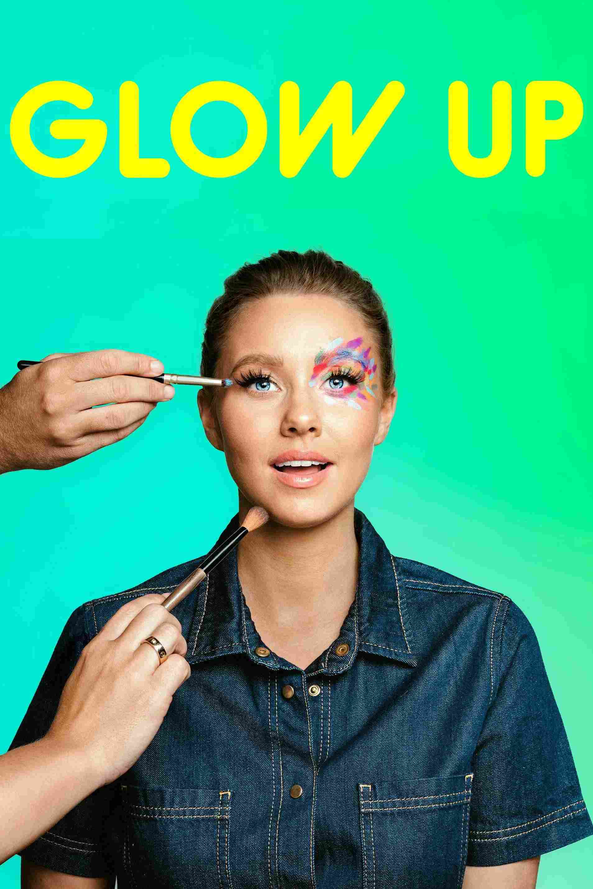 Poster chính thức của phim "Phù Thủy Trang Điểm (Phần 3)" (Glow Up - 2019), với sự tham gia của diễn viên Martine Lunde.