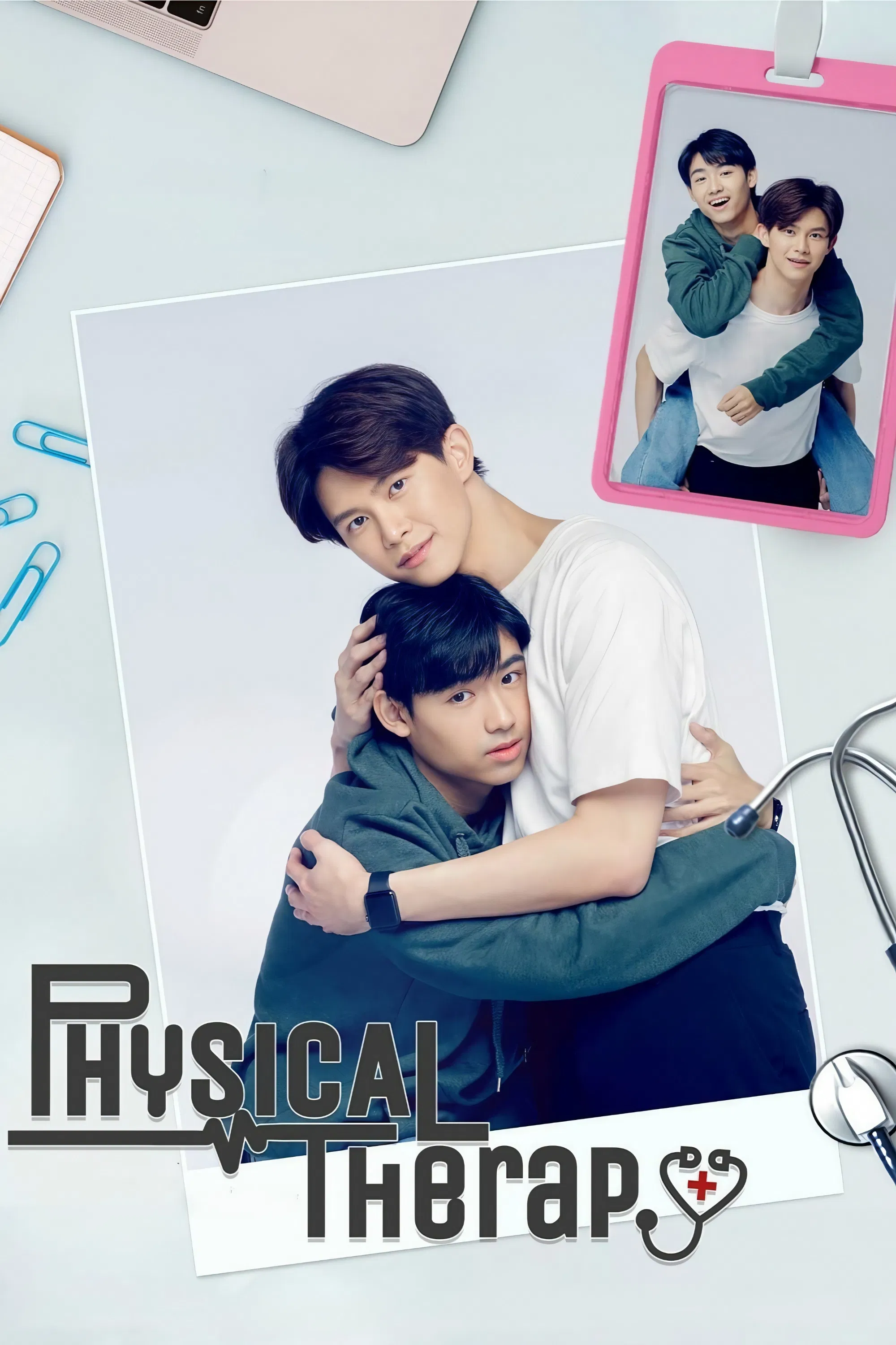 Poster chính thức của phim Phim Tâm Lý "Physical Therapy The Series" (Physical Therapy - 2022), với sự tham gia của diễn viên Son Ravisut Patipatvasin và Petch Jakkaphet Phiban.