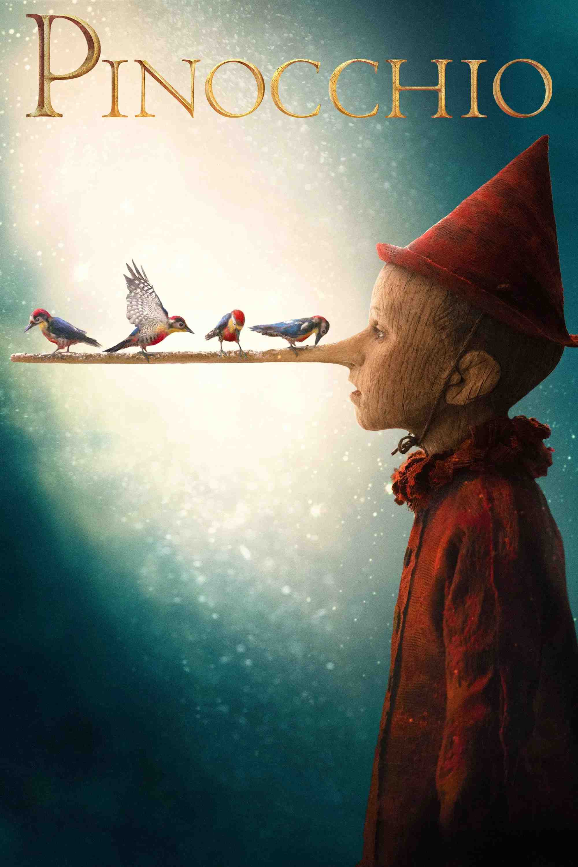 Poster chính thức của phim Phim Tâm Lý, Phim Gia Đình "Pinocchio" (Pinocchio - 2019), với sự tham gia của diễn viên Federico Ielapi và Roberto Benigni.