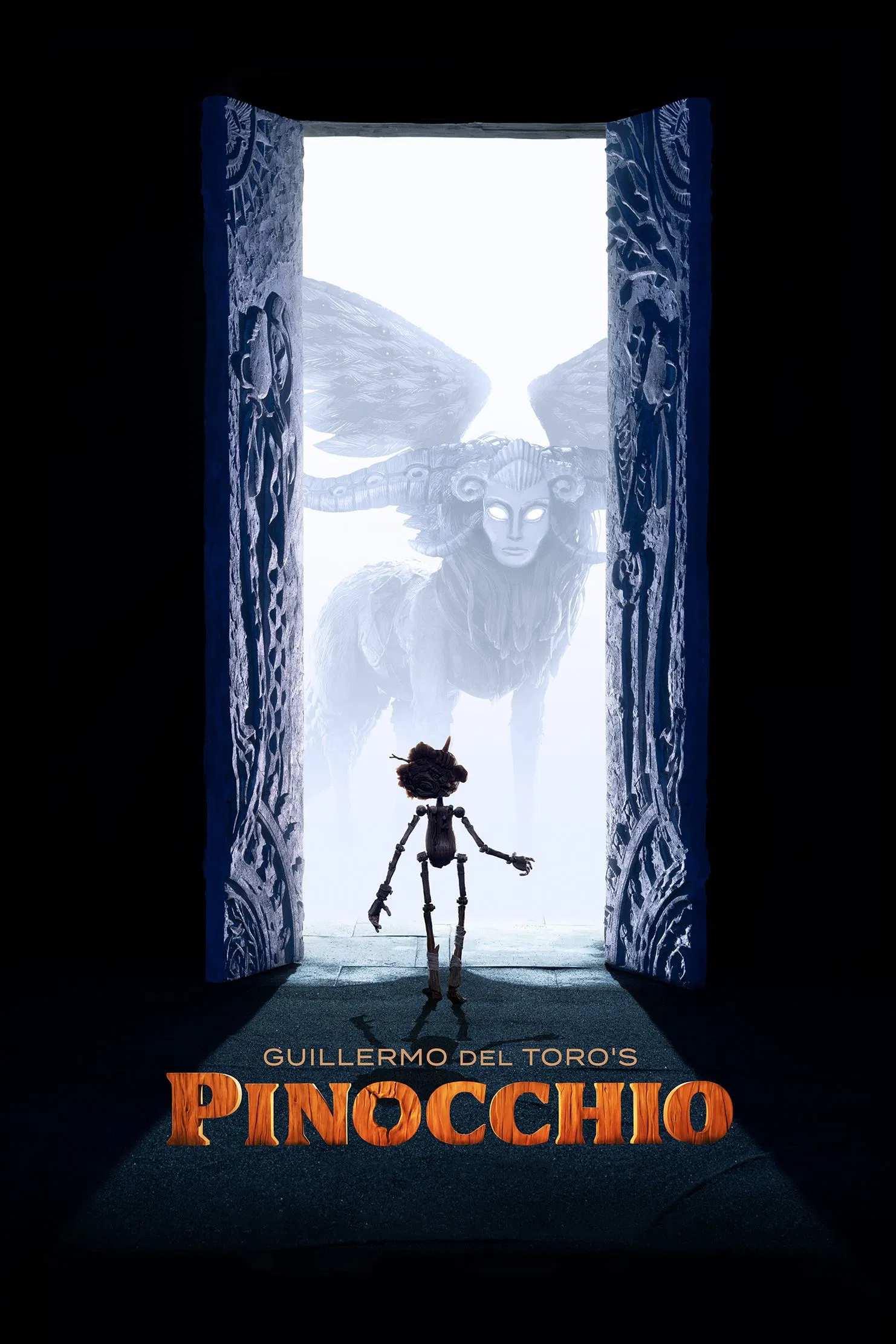 Poster chính thức của phim Phim Hoạt Hình, Phim Giả Tượng "Pinocchio của Guillermo del Toro" (Guillermo del Toro's Pinocchio - 2022), với sự tham gia của diễn viên Ewan McGregor và David Bradley.