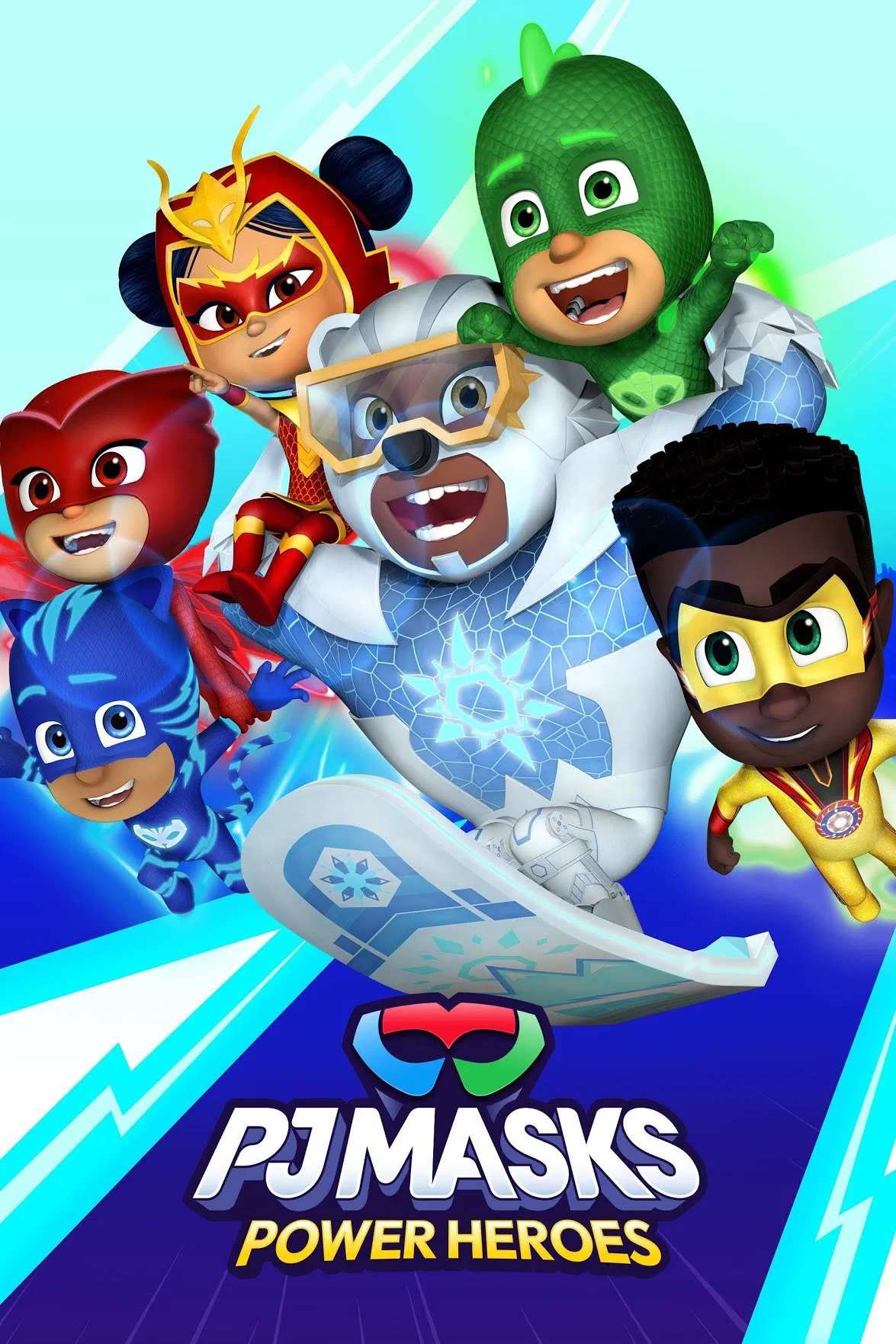 Poster chính thức của phim Phim Hoạt Hình, Phim Thiếu Nhi "PJ Masks Anh Hùng Mặc Đồ Ngủ (Phần 4)" (PJ Masks - 2015), với sự tham gia của diễn viên Addison Holley.