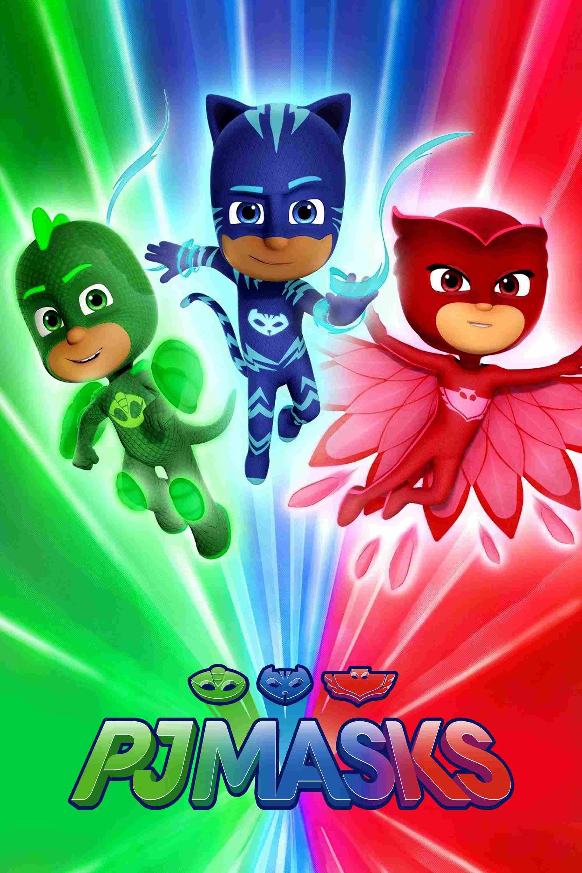 Poster chính thức của phim Phim Hoạt Hình, Phim Thiếu Nhi "PJ Masks: Anh hùng mặc đồ ngủ" (PJ Masks - 2015), với sự tham gia của diễn viên Addison Holley.