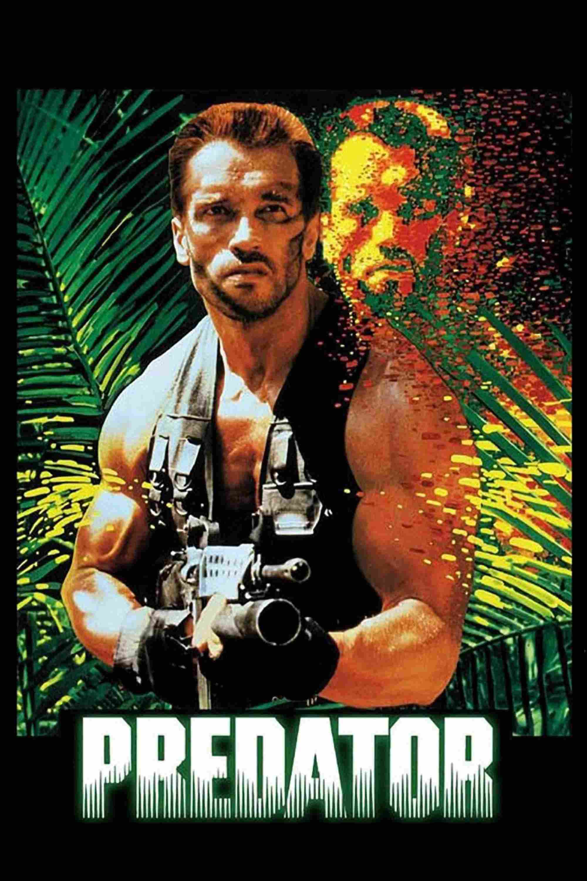 Poster chính thức của phim Phim Viễn Tưởng, Phim Hành Động "Predator" (Predator - 1987), với sự tham gia của diễn viên Arnold Schwarzenegger và Carl Weathers.
