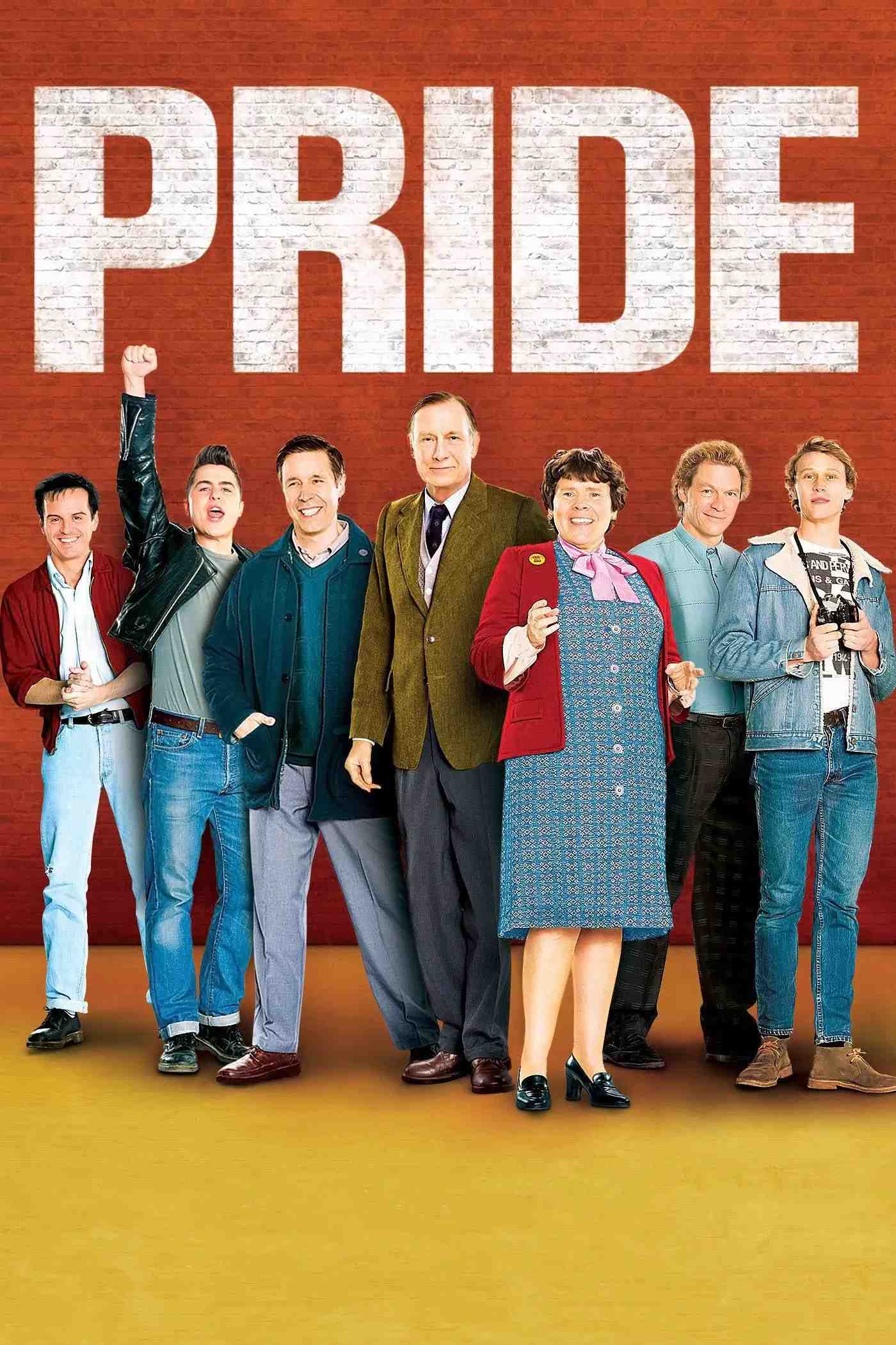 Poster chính thức của phim Phim Tâm Lý, Phim Hài "Pride" (Pride - 2014), với sự tham gia của diễn viên George MacKay và Ben Schnetzer.