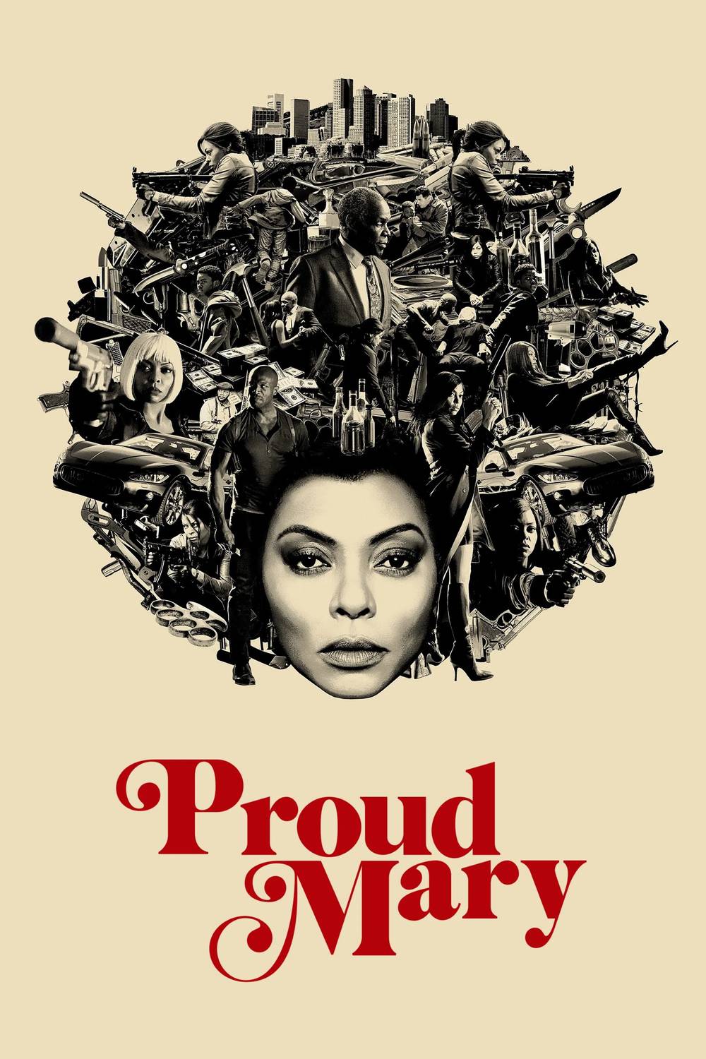 Poster chính thức của phim Phim Giật Gân, Phim Hành Động "Proud Mary" (Proud Mary - 2018), với sự tham gia của diễn viên Taraji P. Henson và Jahi Di'Allo Winston.