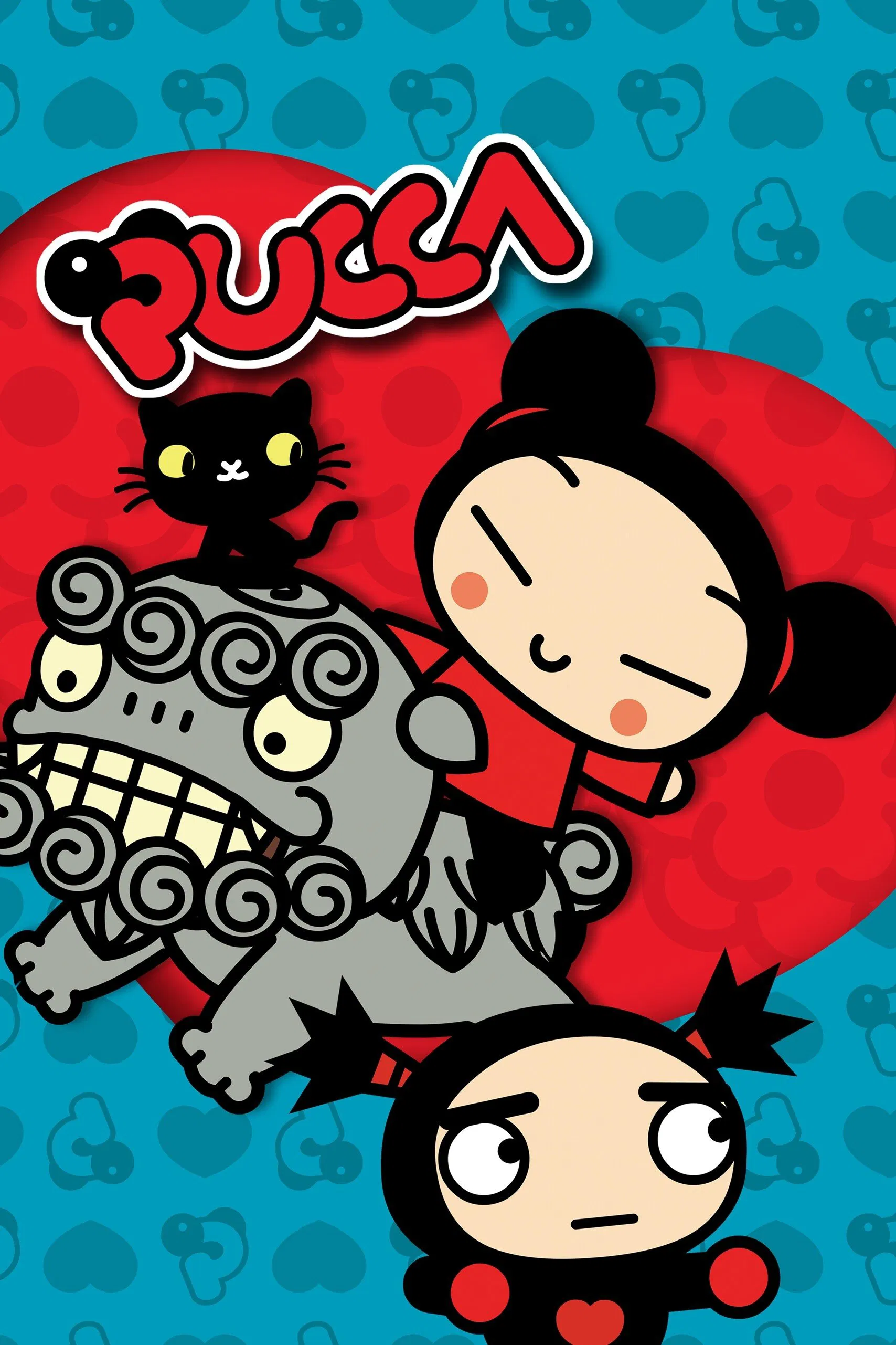 Poster chính thức của phim Phim Hoạt Hình, Phim Viễn Tưởng & Giả Tưởng "Pucca (Phần 2)" (Pucca - 2006), với sự tham gia của diễn viên Michael Dobson và Dave 'Squatch' Ward.