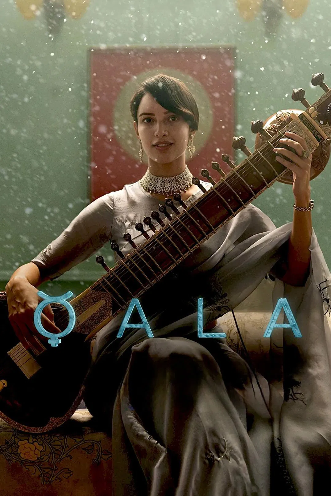 Poster chính thức của phim Phim Tâm Lý, Phim Ca Nhạc "Qala" (Qala - 2022), với sự tham gia của diễn viên Triptii Dimri và Swastika Mukherjee.