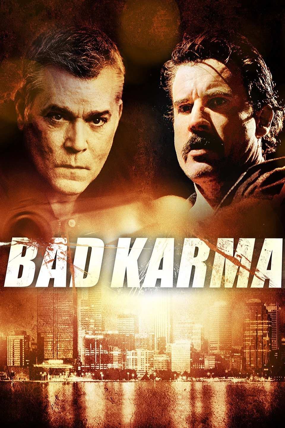 Poster chính thức của phim Phim Giật Gân "Quả Báo" (Bad Karma - 2012), với sự tham gia của diễn viên Dominic Purcell và Ray Liotta.