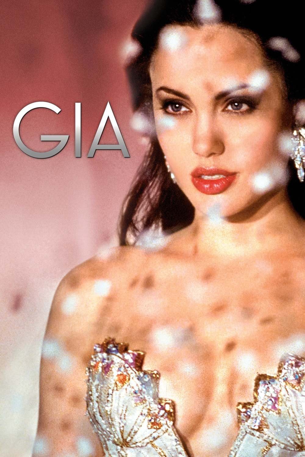 Poster chính thức của phim Phim Tình Cảm, Phim Tâm Lý "Quá Đẹp Để Chếtt" (Gia - 1998), với sự tham gia của diễn viên Angelina Jolie và Elizabeth Mitchell.