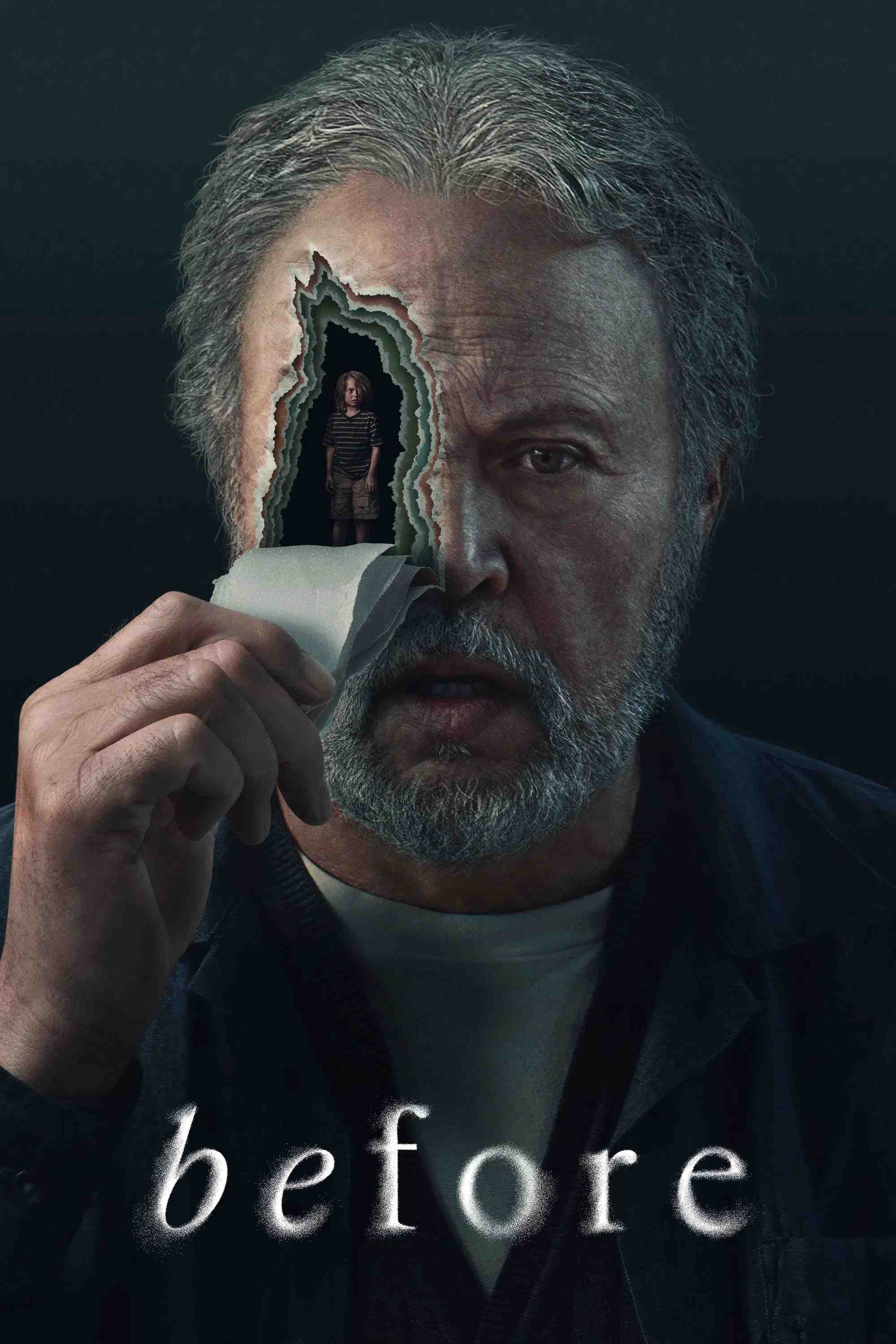 Poster chính thức của phim Phim Tâm Lý, Phim Bí Ẩn "Quá Khứ" (Before - 2024), với sự tham gia của diễn viên Billy Crystal và Judith Light.
