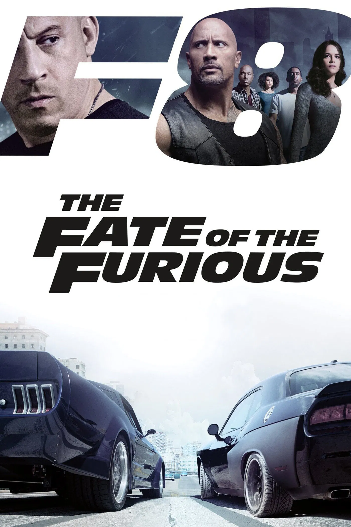Poster chính thức của phim Phim Hành Động, Phim Hình Sự "Quá Nhanh Quá Nguy Hiểm 8" (The Fate of the Furious - 2017), với sự tham gia của diễn viên Vin Diesel và Jason Statham.