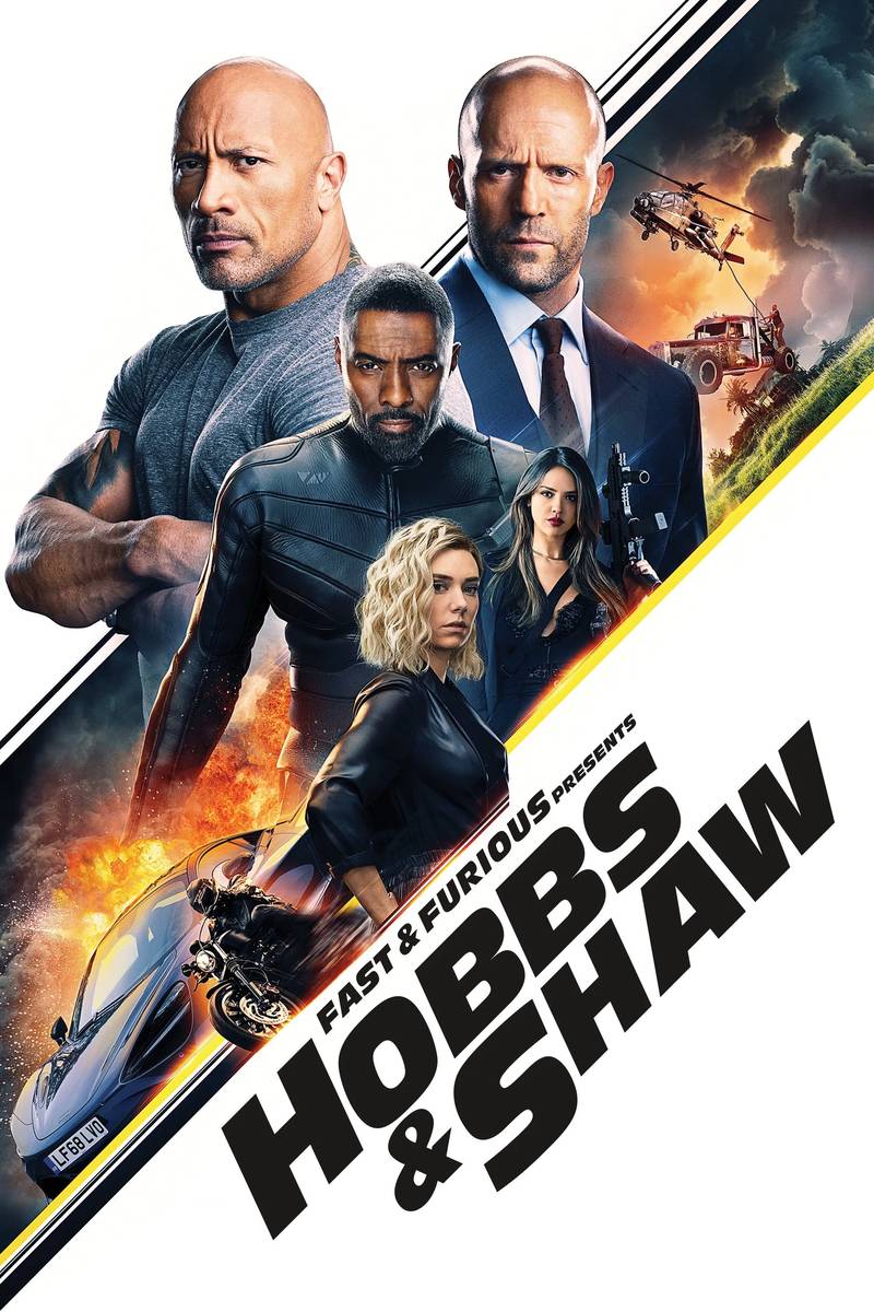 Poster chính thức của phim Phim Hành Động, Phim Phiêu Lưu "Quá Nhanh Quá Nguy Hiểm: Hobbs và Shaw" (Fast & Furious Presents: Hobbs & Shaw - 2019), với sự tham gia của diễn viên Dwayne Johnson và Jason Statham.