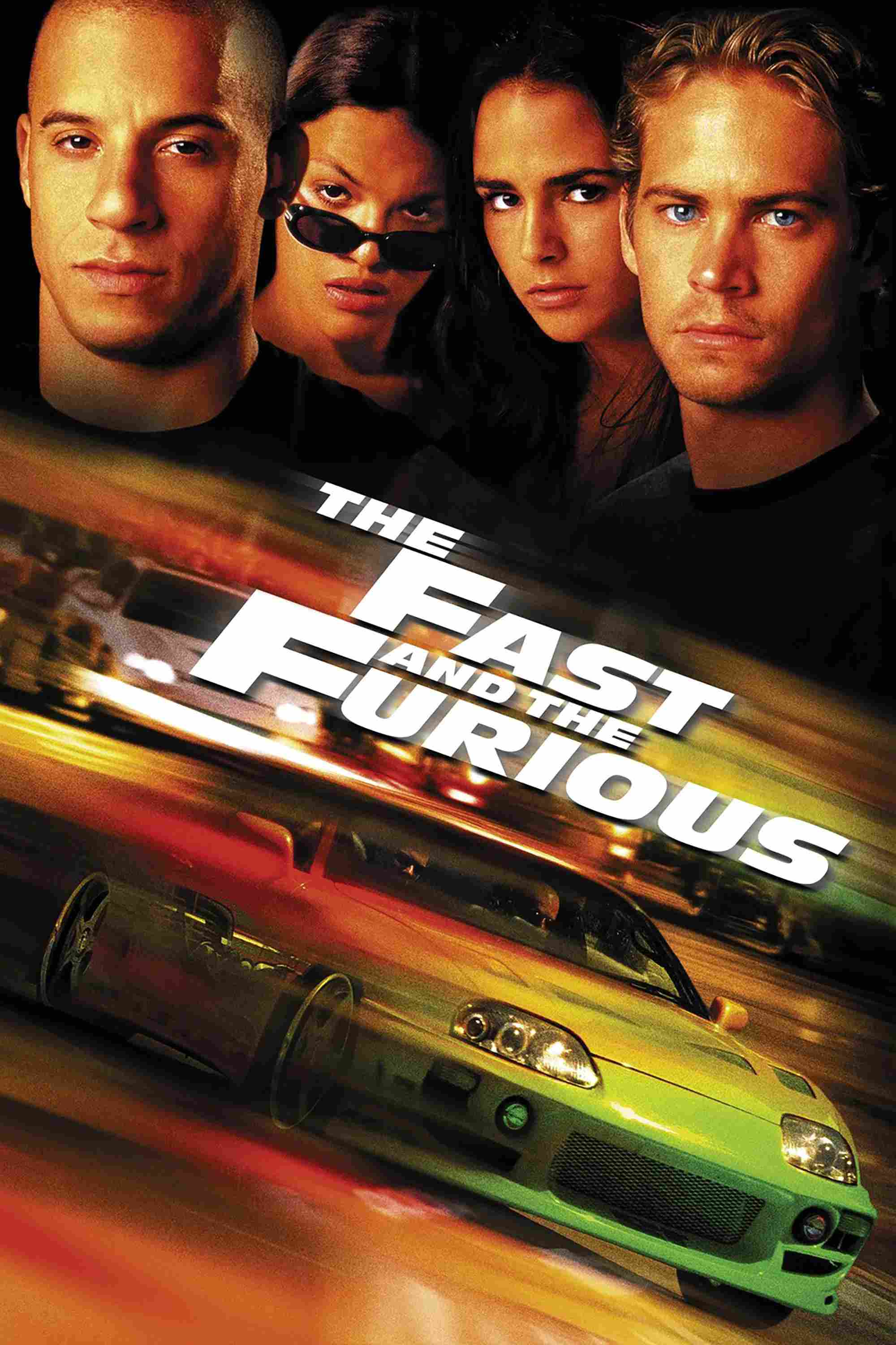 Poster chính thức của phim Phim Hành Động, Phim Hình Sự "Quá Nhanh Quá Nguy Hiểm" (The Fast and the Furious - 2001), với sự tham gia của diễn viên Paul Walker và Vin Diesel.