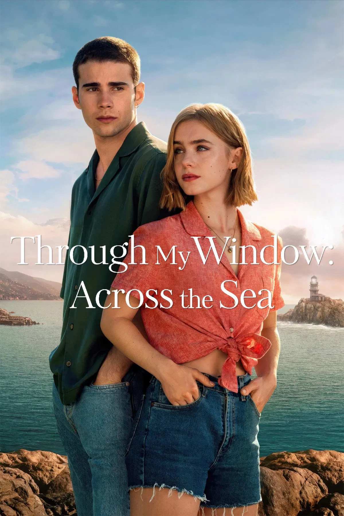 Poster chính thức của phim Phim Tình Cảm, Phim Tâm Lý "Qua Ô Cửa Sổ: Bên Kia Đại Dương" (Through My Window: Across the Sea - 2023), với sự tham gia của diễn viên Clara Galle và Julio Peña.
