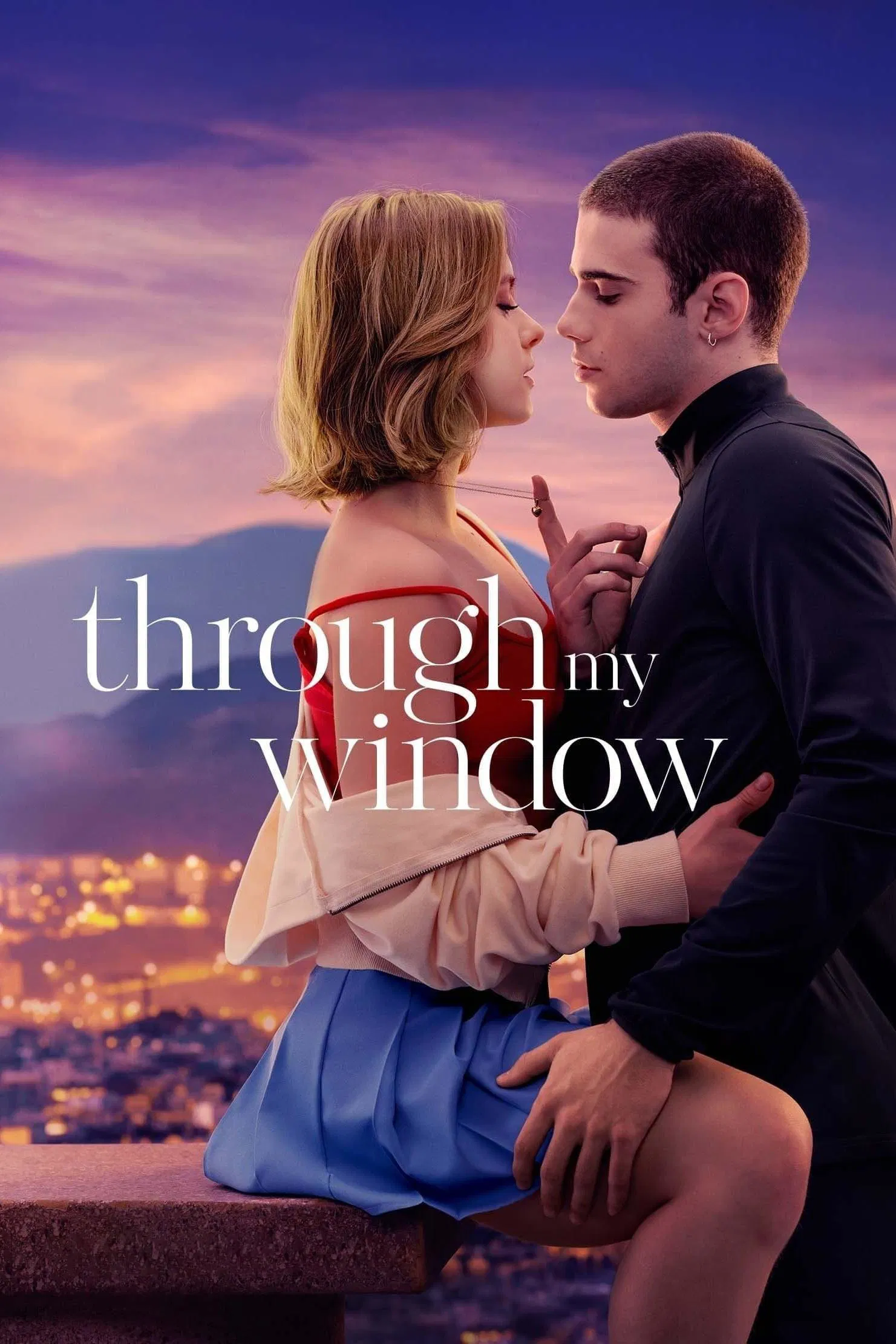 Poster chính thức của phim Phim Tình Cảm, Phim Tâm Lý "Qua Ô Cửa Sổ" (Through My Window - 2022), với sự tham gia của diễn viên Clara Galle và Julio Peña.