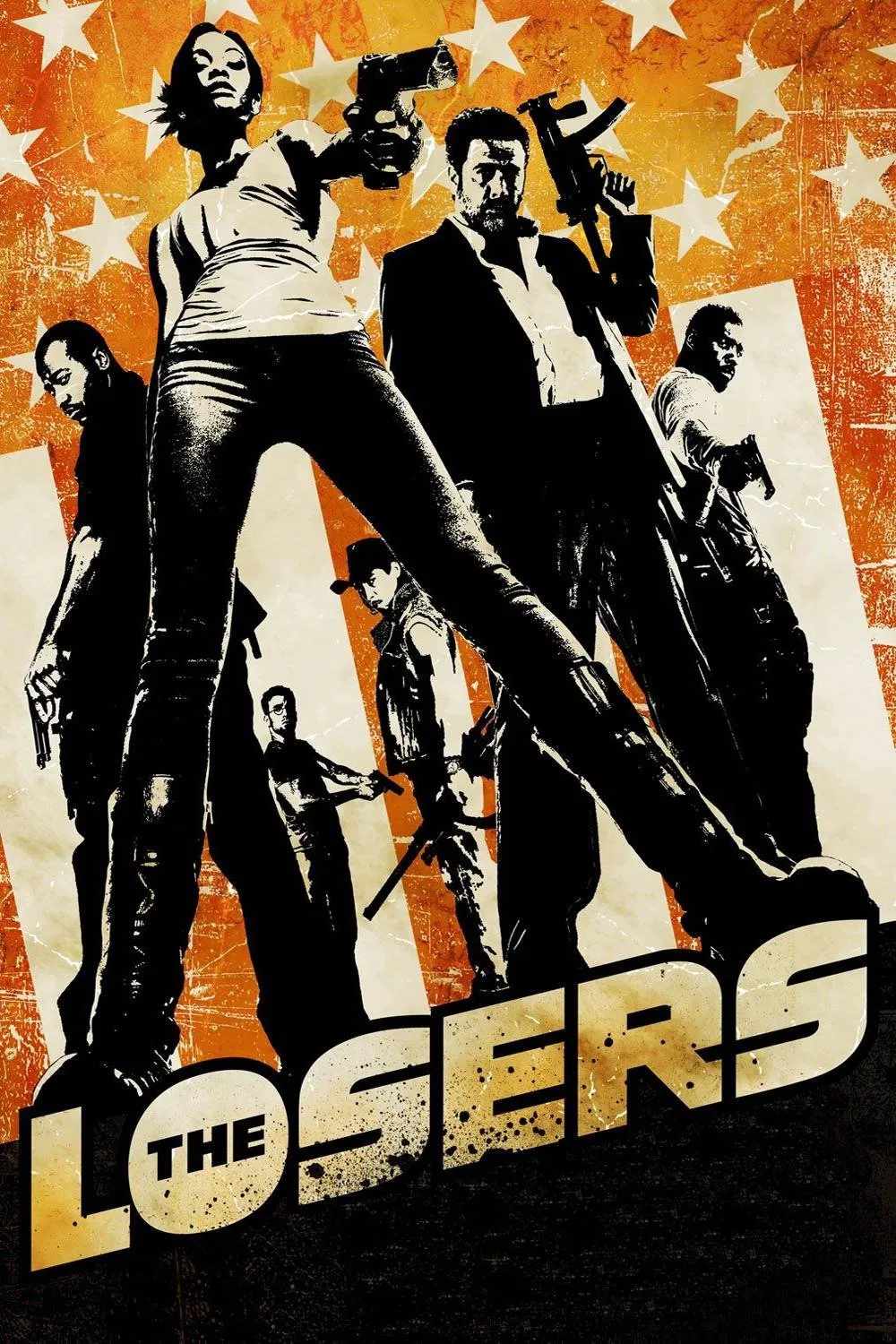 Poster chính thức của phim Phim Hành Động, Phim Phiêu Lưu "Quái Kiệt Thất Thế" (The Losers - 2010), với sự tham gia của diễn viên Jeffrey Dean Morgan và Zoe Saldaña.