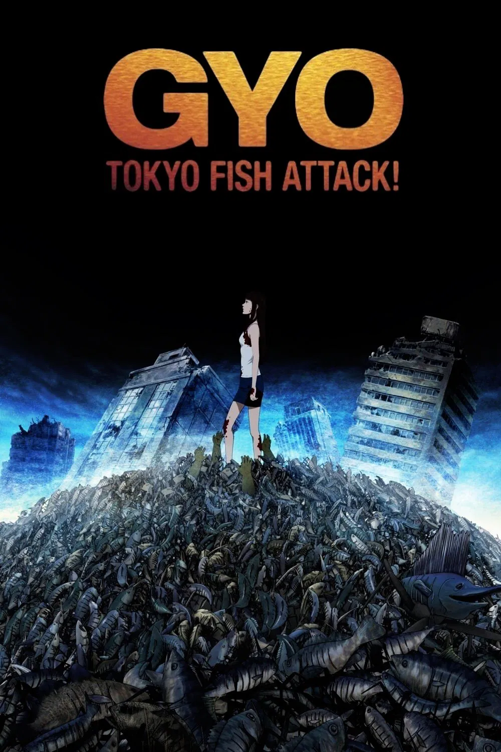 Poster chính thức của phim Phim Hoạt Hình, Phim Kinh Dị "Quái Ngư" (Gyo: Tokyo Fish Attack - 2012).