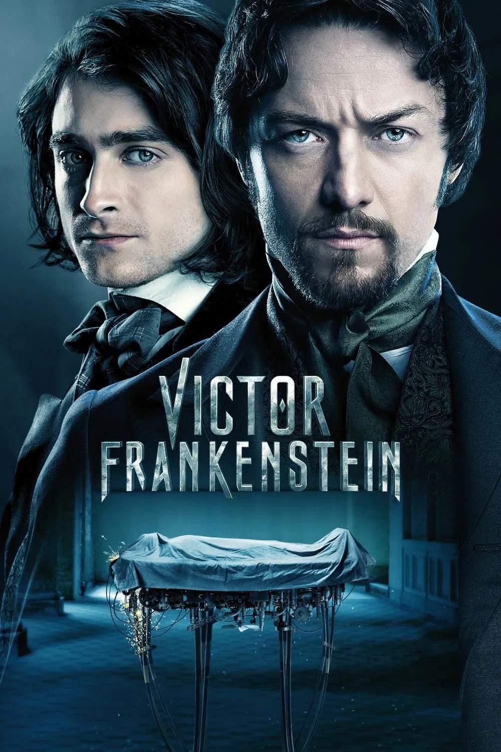 Poster chính thức của phim Phim Tâm Lý, Phim Viễn Tưởng "Quái Nhân Của Frankenstein" (Victor Frankenstein - 2015), với sự tham gia của diễn viên James McAvoy và Daniel Radcliffe.
