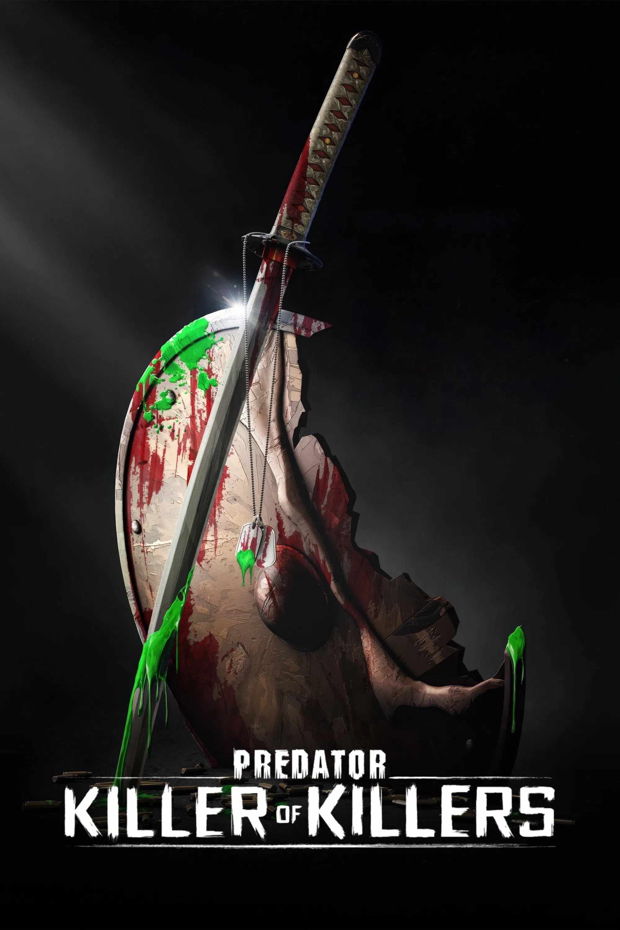 Poster chính thức của phim Phim Hoạt Hình, Phim Hành Động "Quái Thú Vô Hình: Sát Thủ Diệt Sát Thủ" (Predator: Killer of Killers - 2025), với sự tham gia của diễn viên Lindsay LaVanchy và Louis Ozawa.