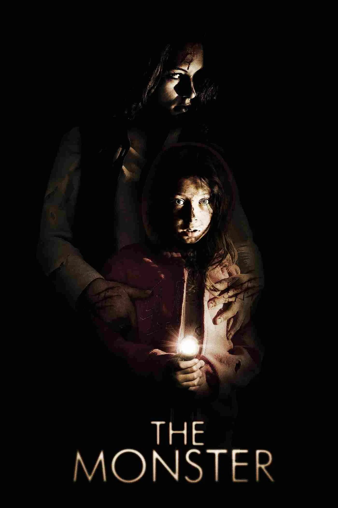 Poster chính thức của phim Phim Kinh Dị, Phim Tâm Lý "Quái Vật Bóng Đêm" (The Monster - 2016), với sự tham gia của diễn viên Zoe Kazan và Ella Ballentine.