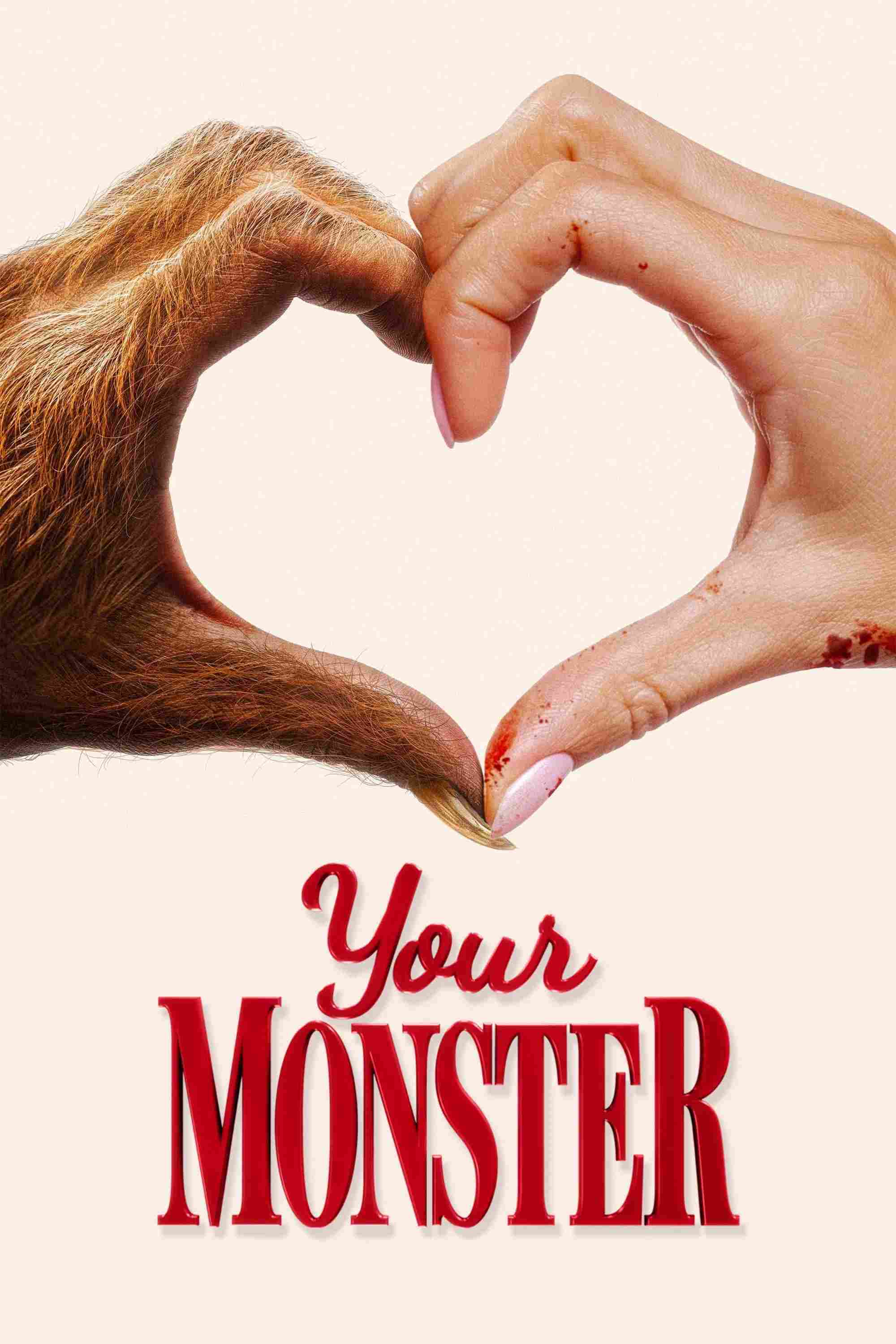 Poster chính thức của phim Phim Tình Cảm, Phim Hài "Quái vật của bạn" (Your Monster - 2024), với sự tham gia của diễn viên Melissa Barrera và Tommy Dewey.