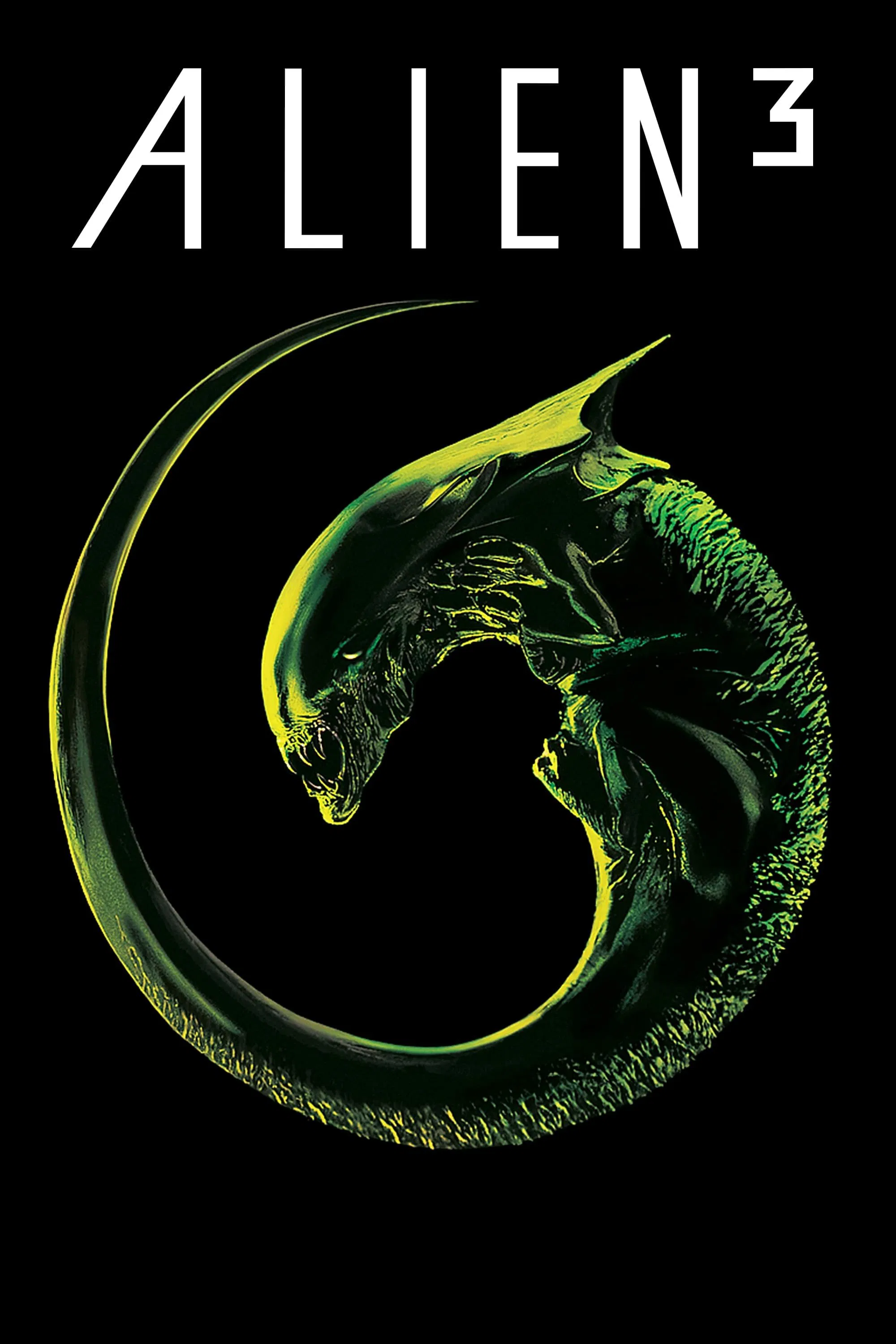 Poster chính thức của phim Phim Viễn Tưởng, Phim Hành Động "Quái Vật Không Gian 3" (Alien³ - 1992), với sự tham gia của diễn viên Sigourney Weaver và Charles S. Dutton.