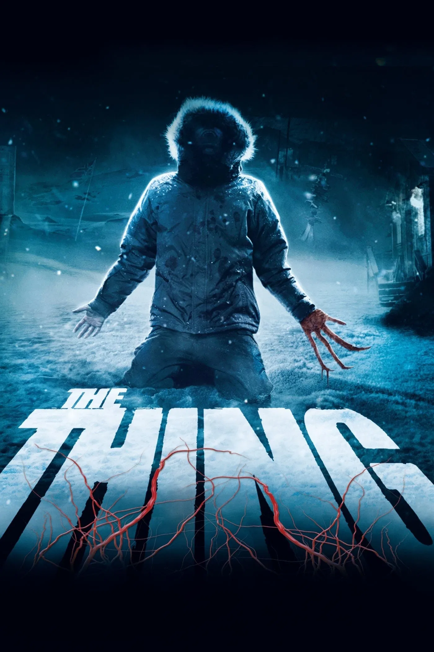 Poster chính thức của phim Phim Kinh Dị, Phim Viễn Tưởng "Quái Vật Kinh Dị" (The Thing - 2011), với sự tham gia của diễn viên Mary Elizabeth Winstead và Joel Edgerton.
