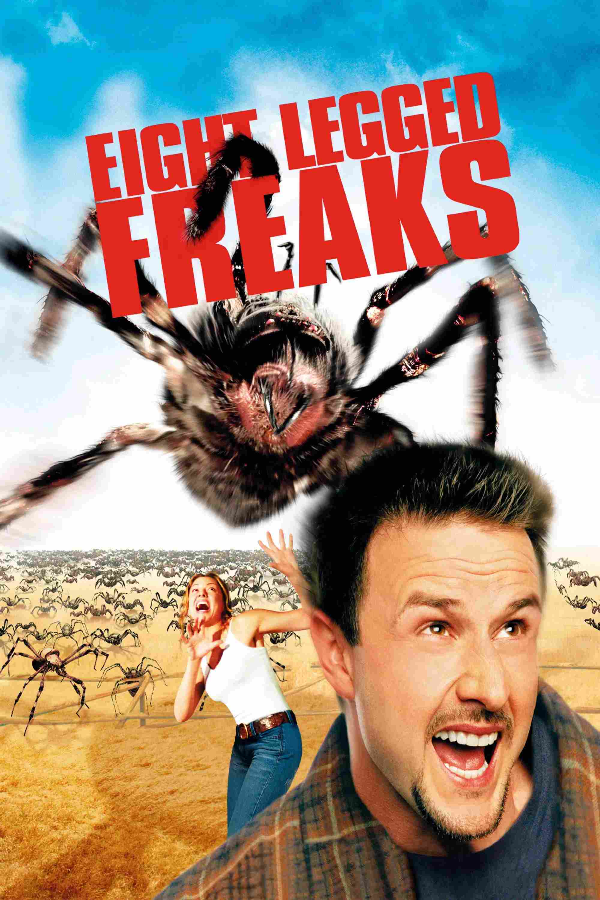 Poster chính thức của phim Phim Hành Động, Phim Hài "Quái Vật Tám Chân" (Eight Legged Freaks - 2002), với sự tham gia của diễn viên David Arquette và Kari Wührer.